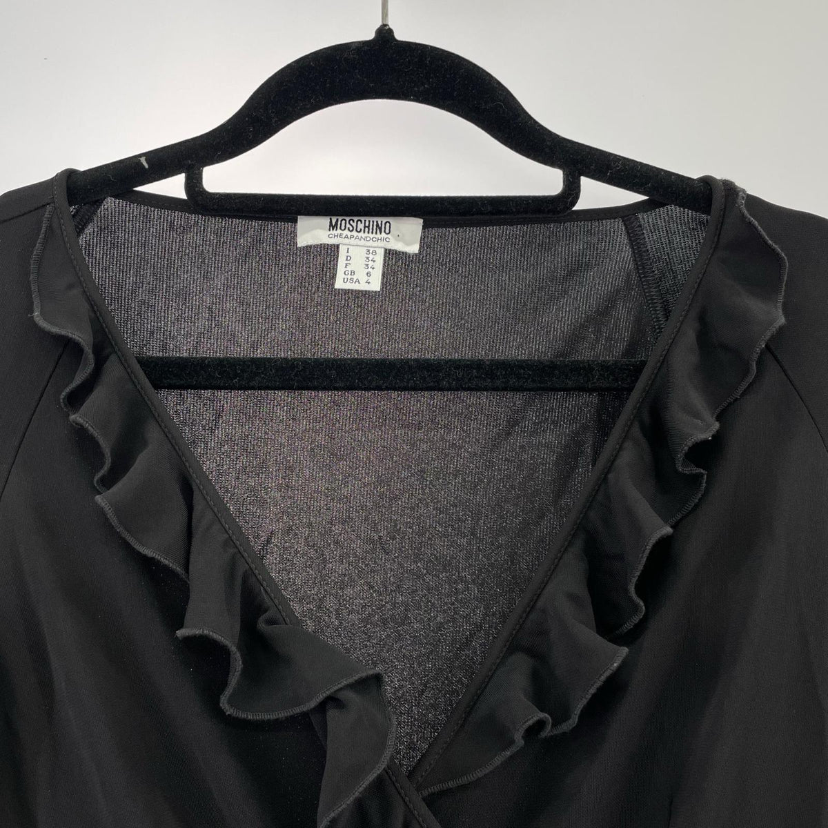 ワンピース MOSCHINO CHEAP AND CHIC 長袖ワンピース ブラック