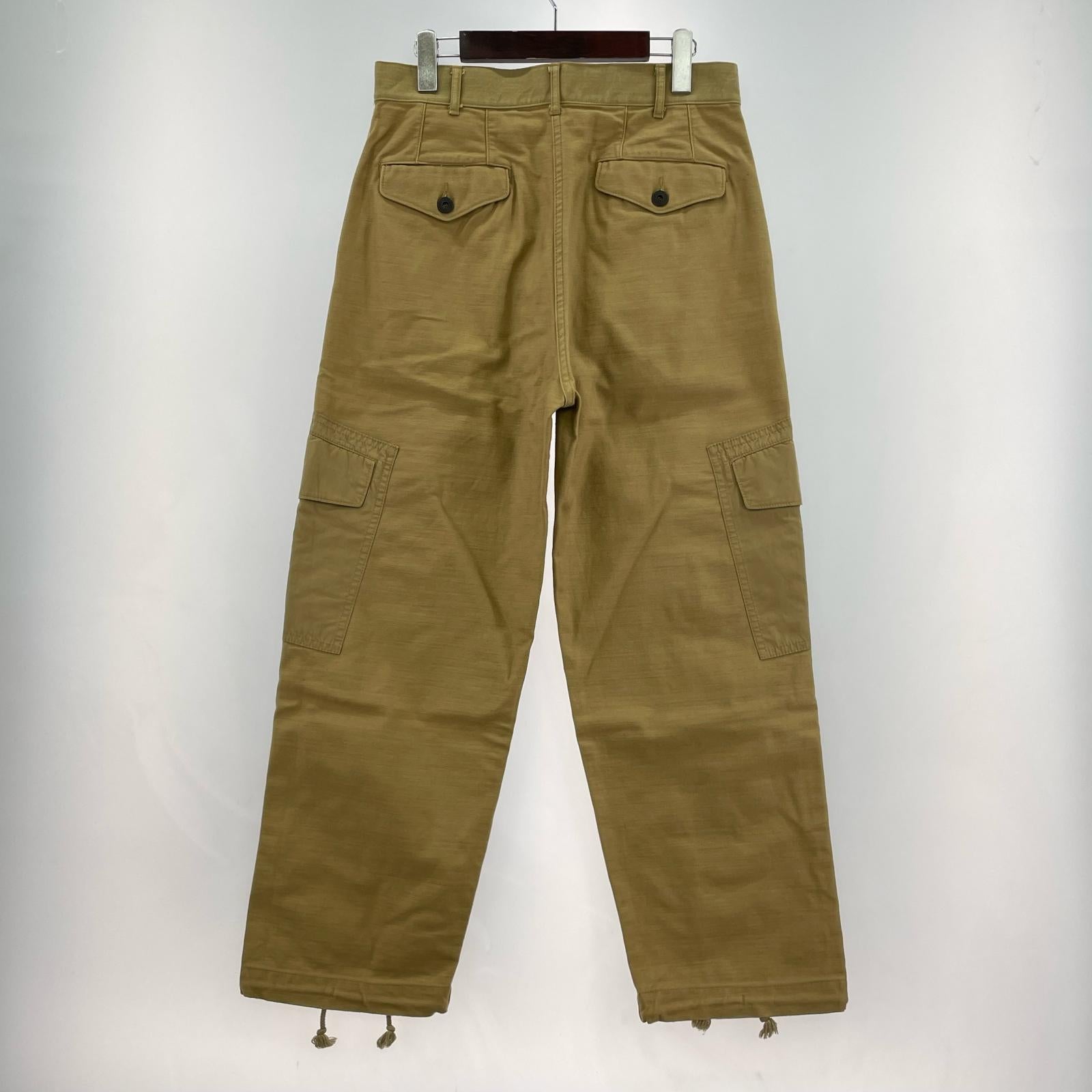 パンツ 18AW Wタックカーゴワークパンツ XS ベージュ