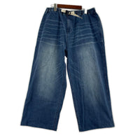 デニムパンツ JEANS FACTORY 別注ワイドデニムパンツ GUP5-F1089 M ブルー