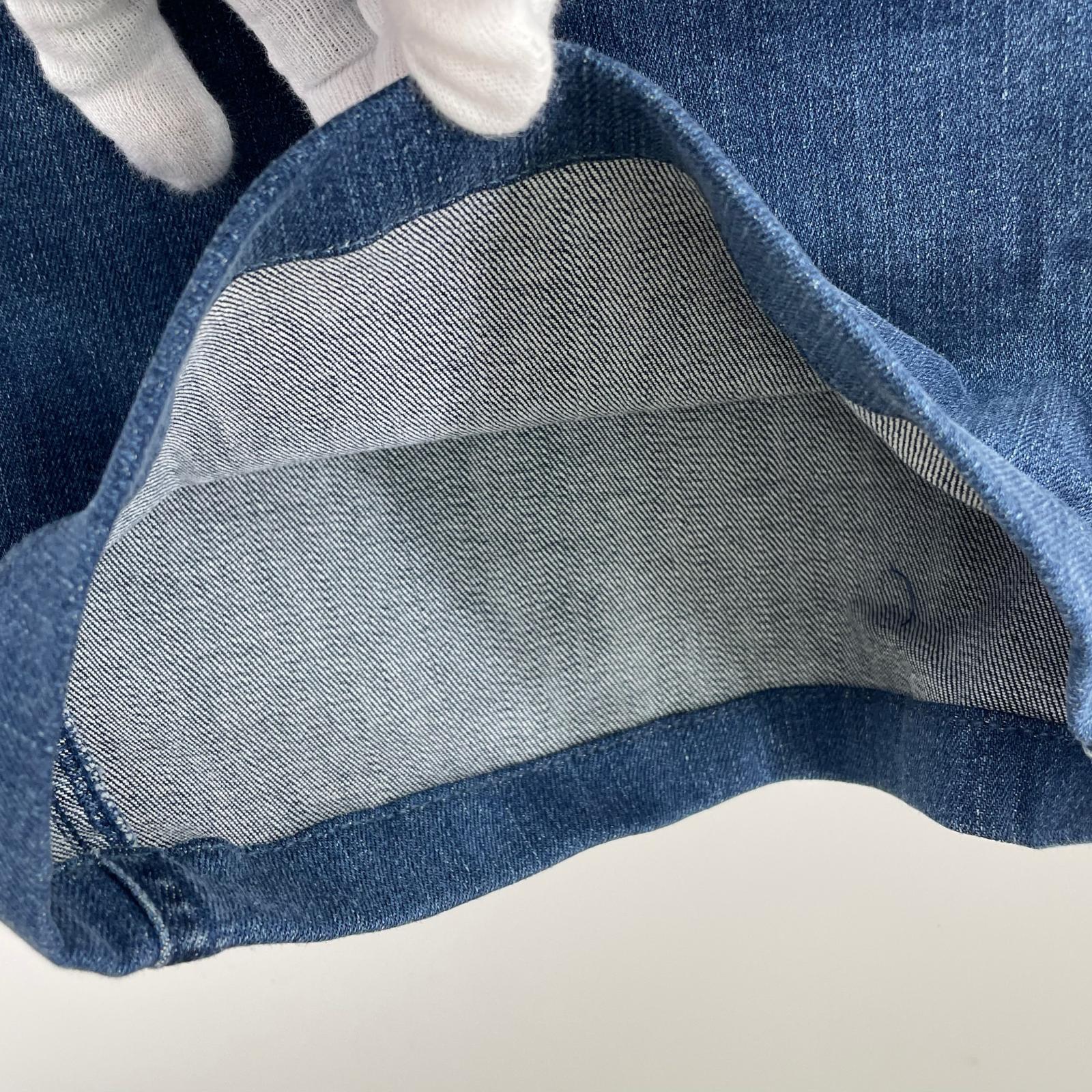 デニムパンツ JEANS FACTORY 別注ワイドデニムパンツ GUP5-F1089 M ブルー