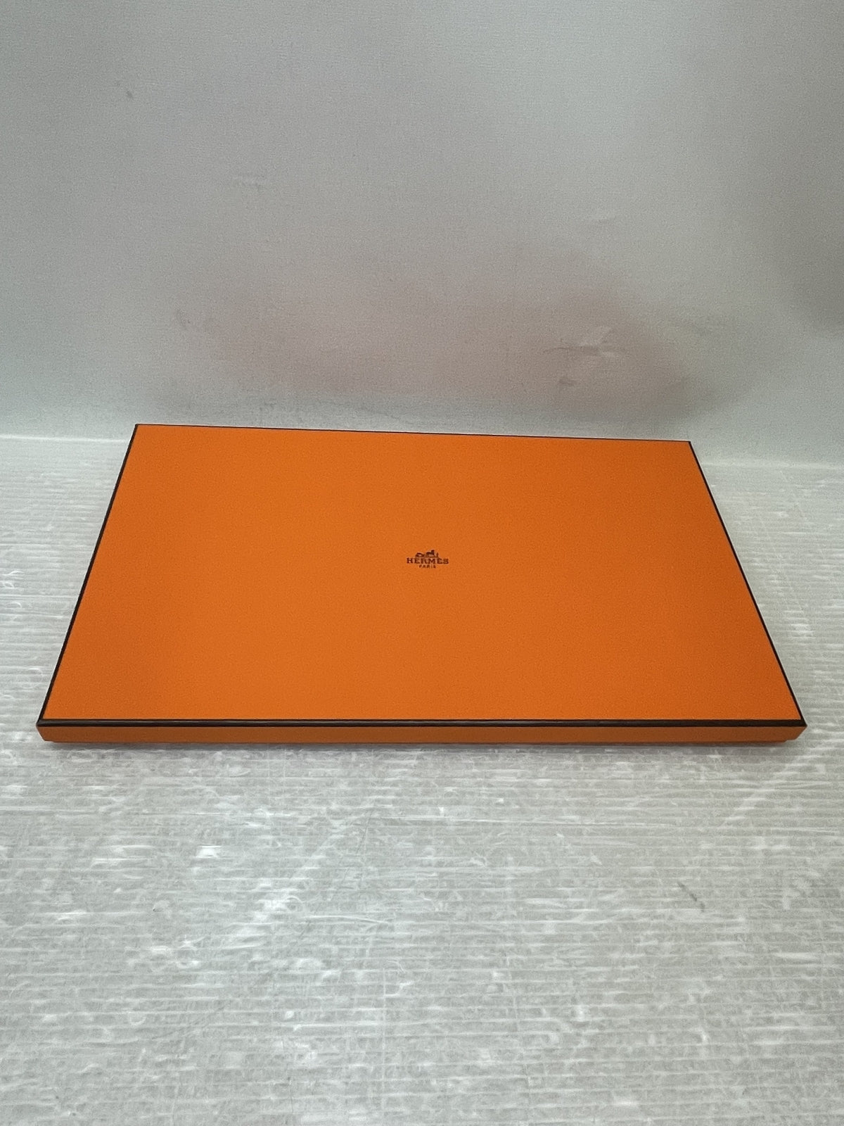 HERMES フラット ヨッティングGM キャンバスポーチ 水色