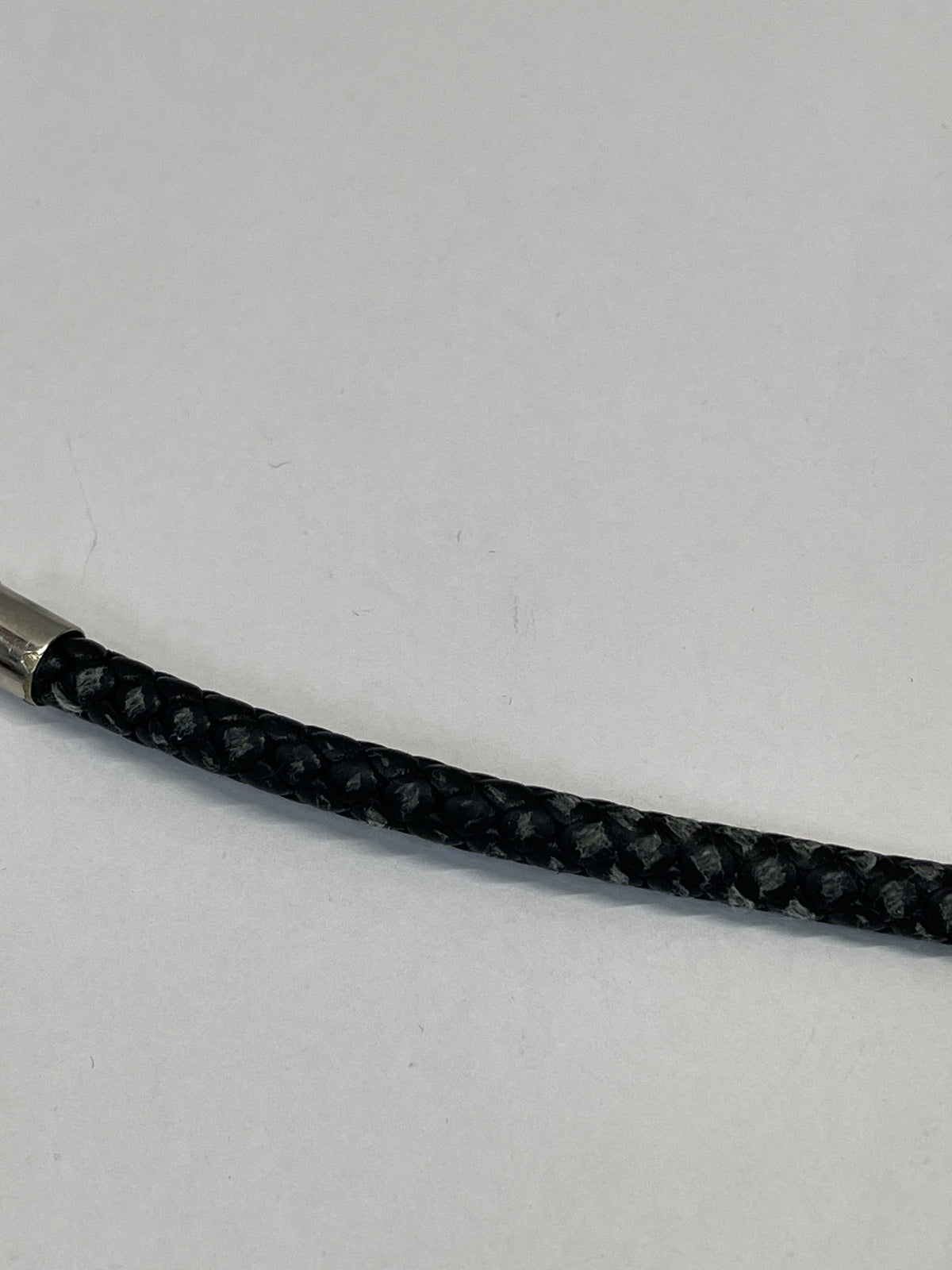 HERMES ジャンボH ノワール レザーブレスレット トレッセ 黒