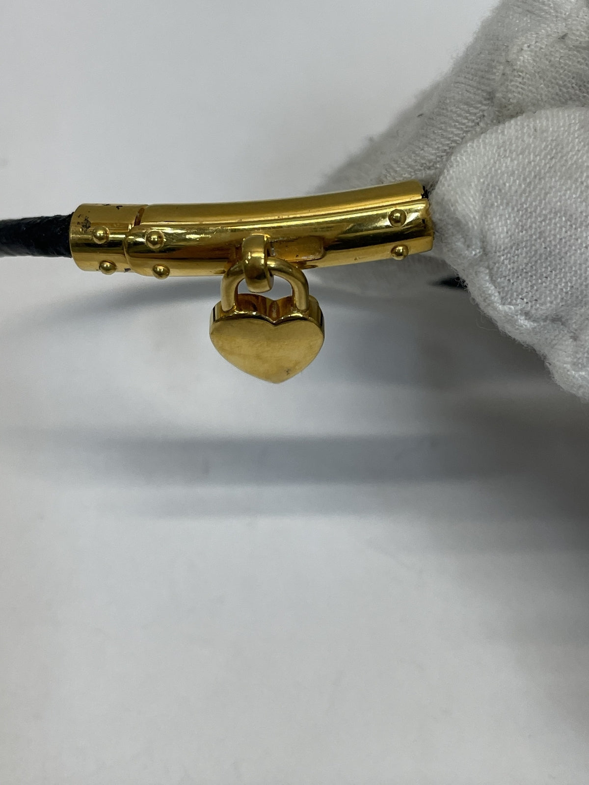 HERMES ヴィヴィリデ ファンタジーハートブレスレット 黒
