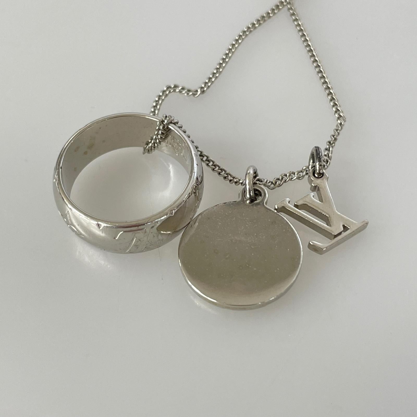 LV モノグラム リングネックレス M62485