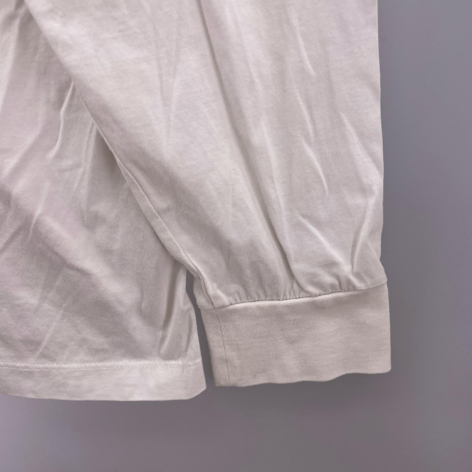 長袖Ｔシャツ 3ライン 白 M ホワイト
