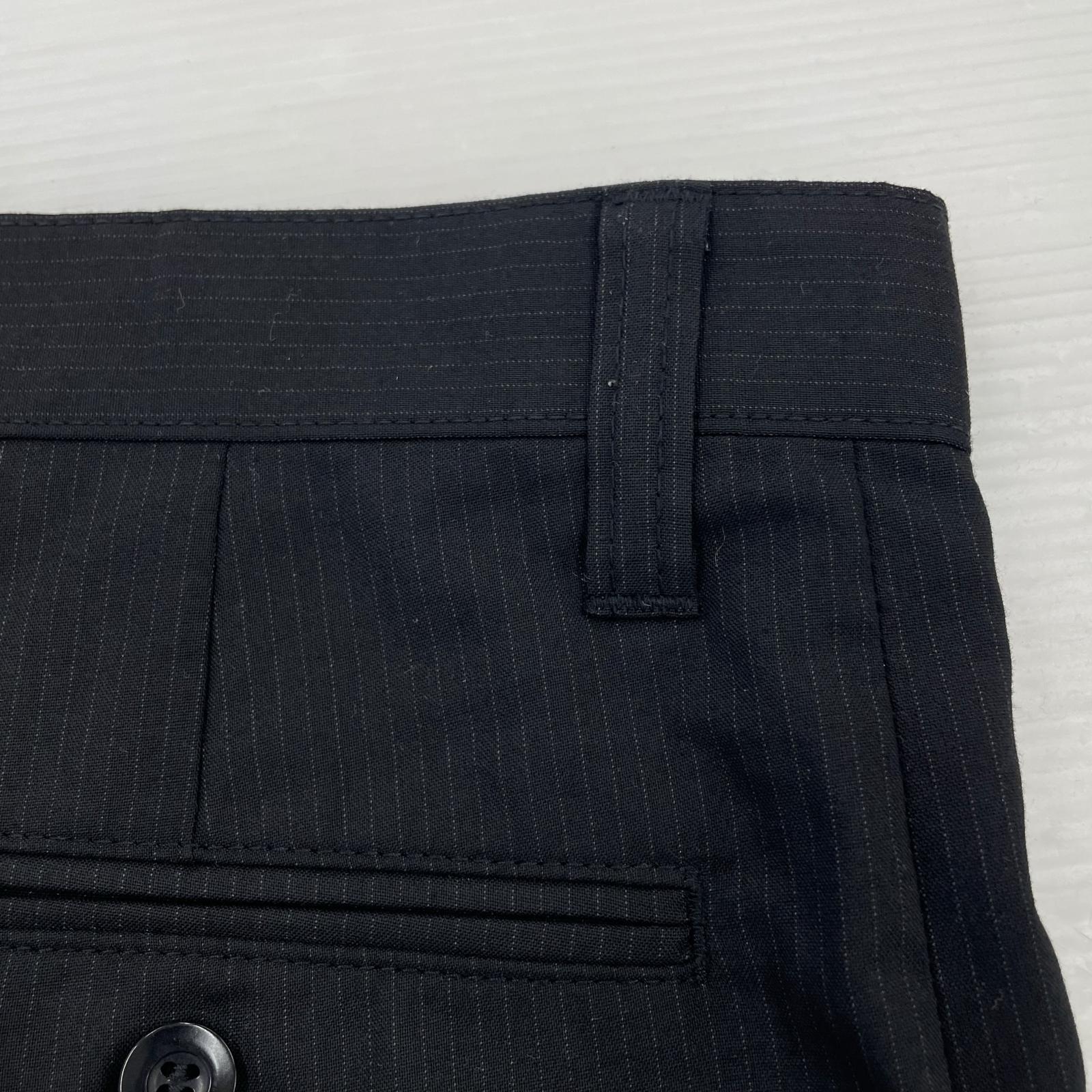 パンツ JUNYA WATANABE COMME des GARCONS MAN 21SS エステルレーヨンストライプパンツ S ブラック S ブラック
