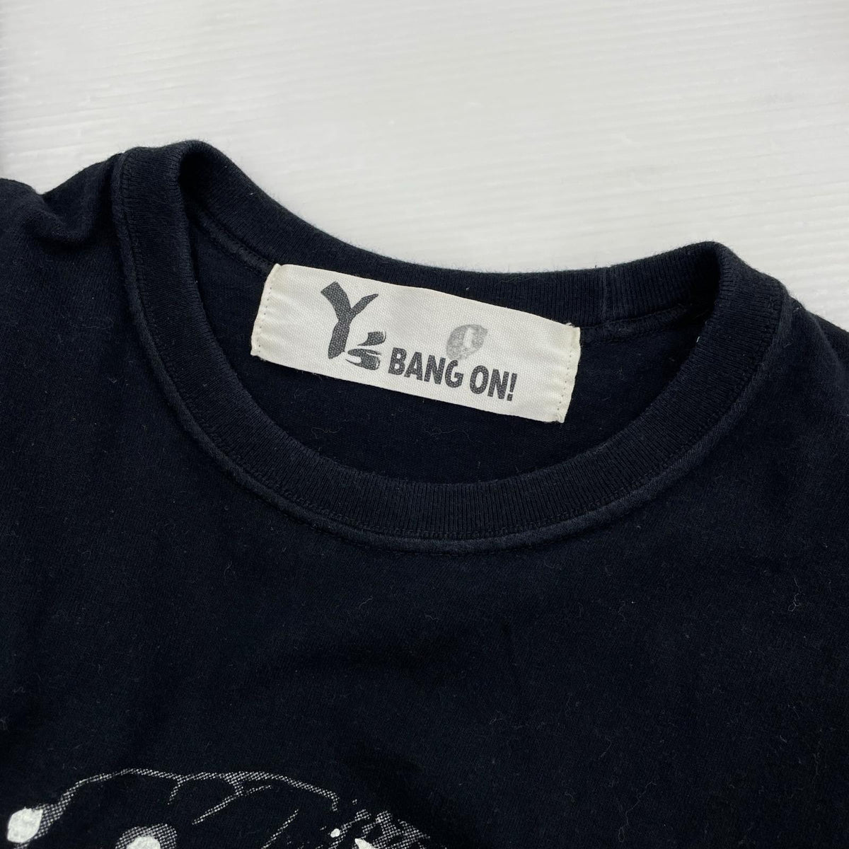 半袖Ｔシャツ Y's BANG ON×KUME ﾌﾟﾘﾝﾄTee ﾌﾞﾗｯｸ 2 ブラック