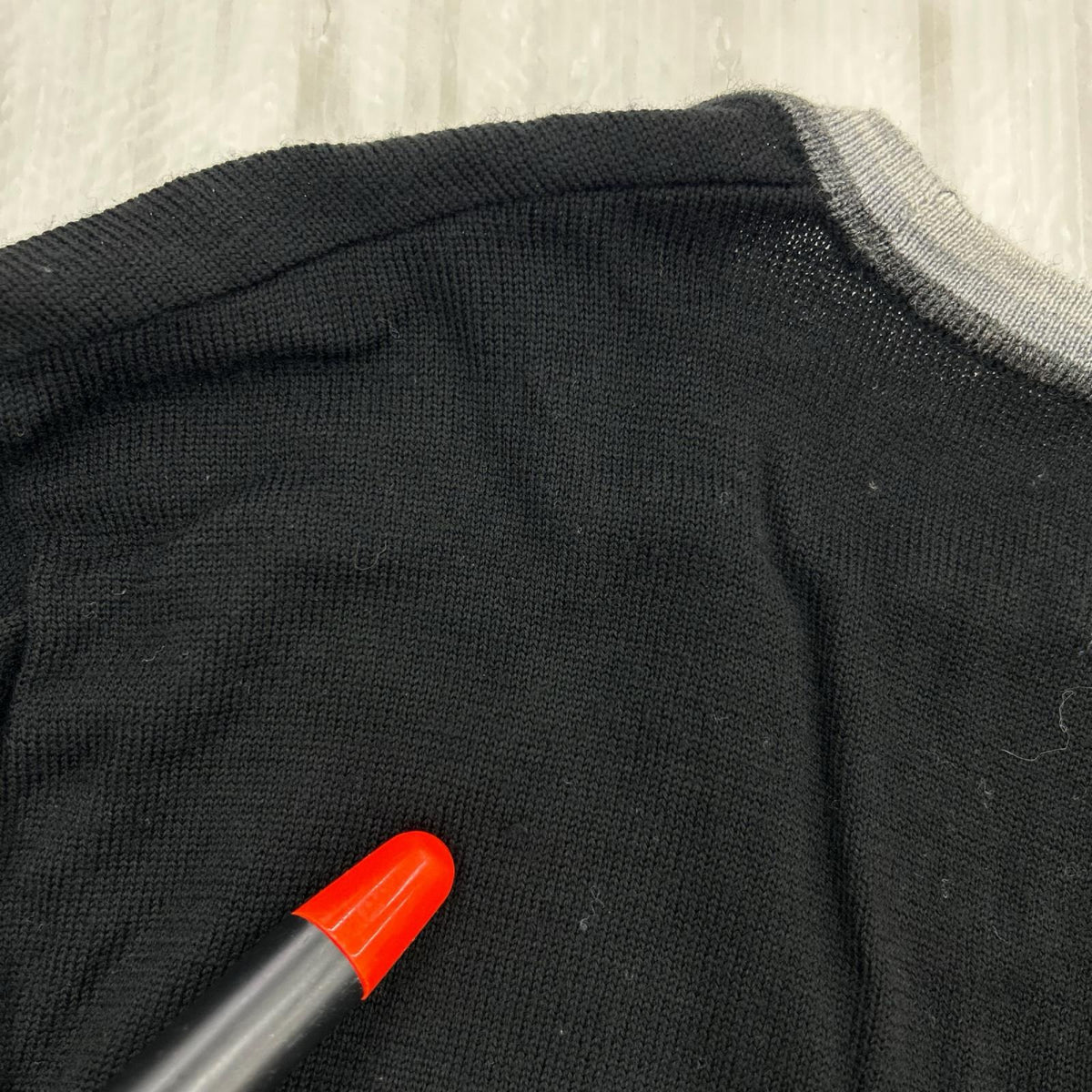 カーディガン Tipped Pique Texture Cardigan (M) M