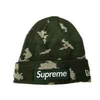 ニットキャップ 21AW Box Logo Beanie 総柄 緑