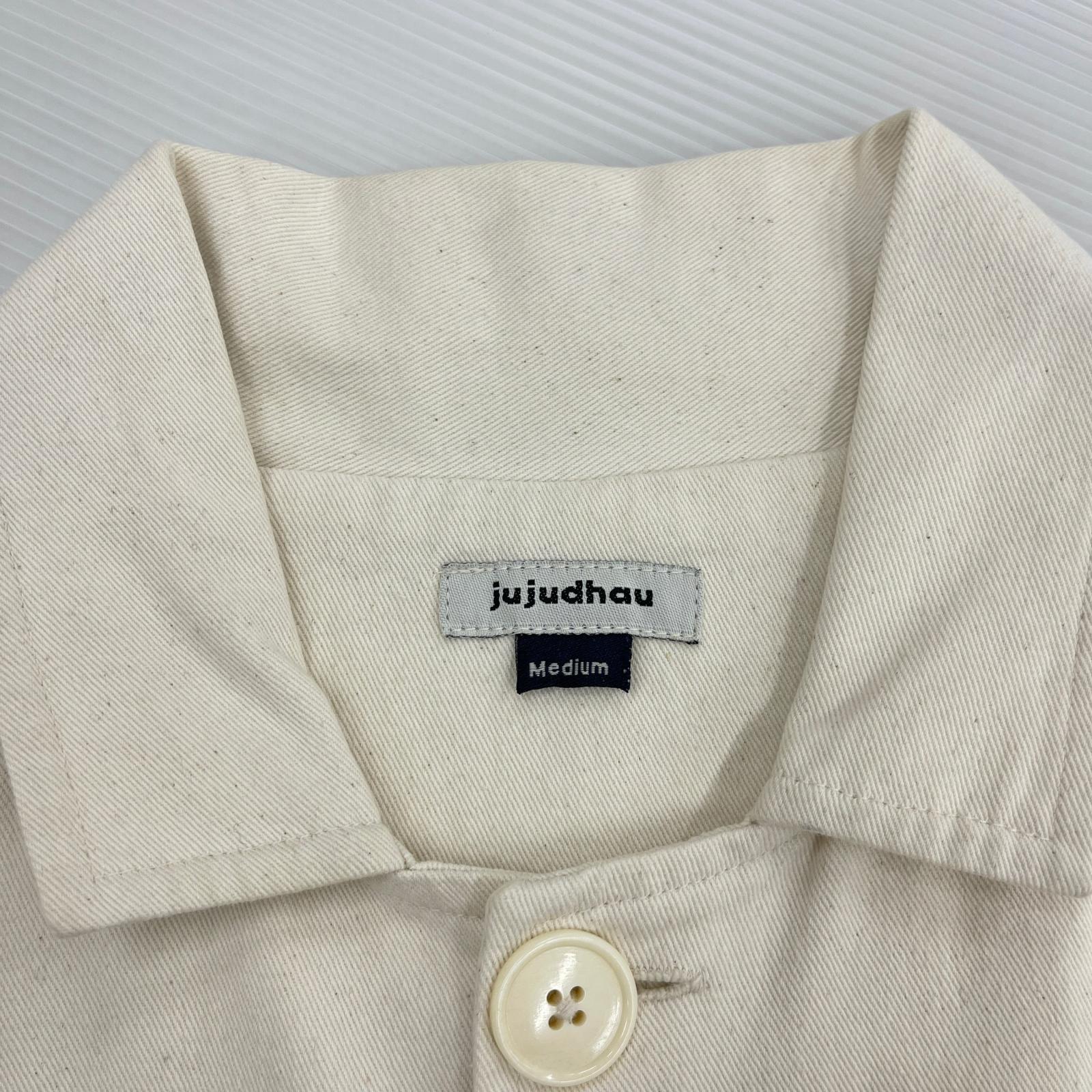 ジャケット jujudhau コットン ステンカラーコート アイボリー