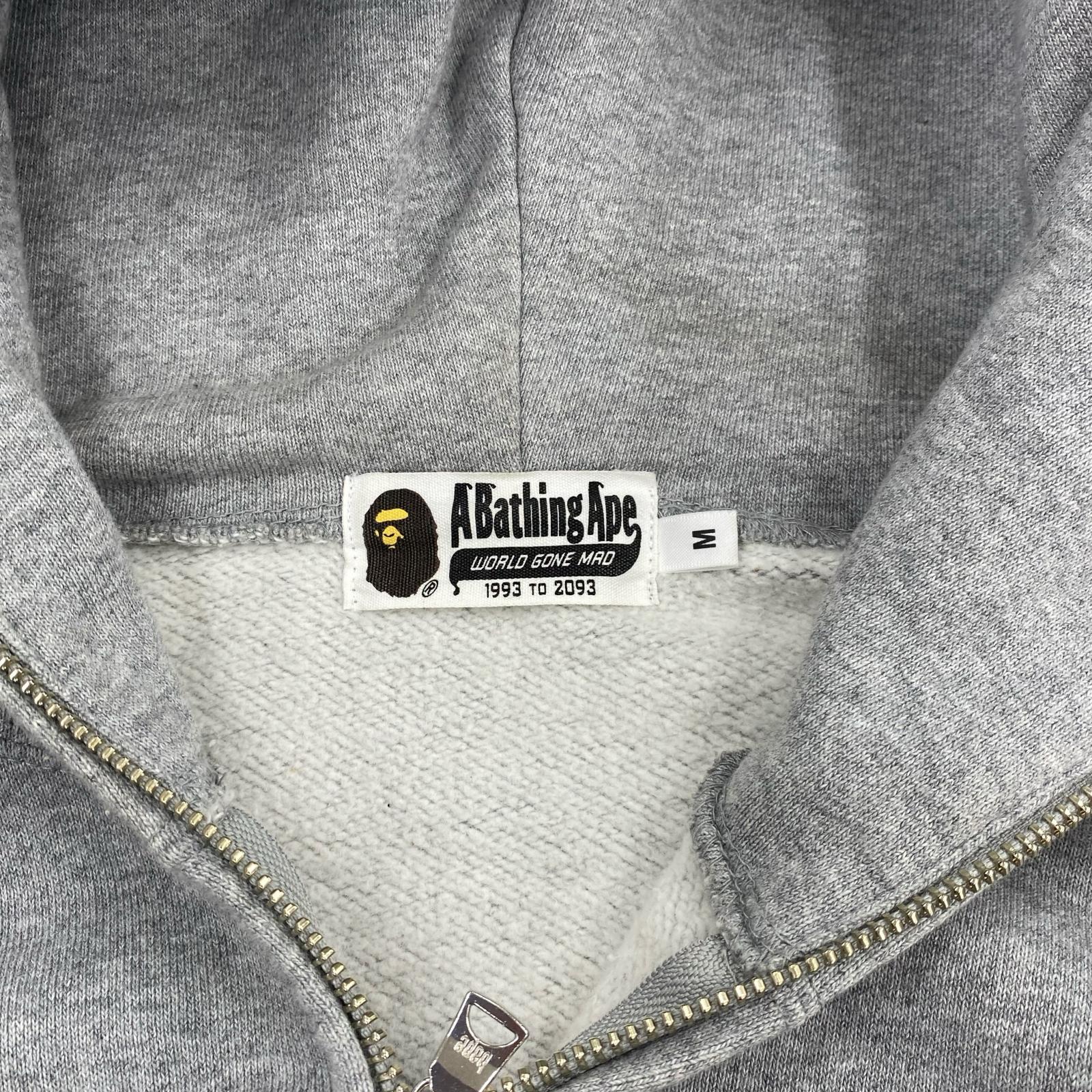 パーカー WGM Shark full zip hoodie GRY M グレー