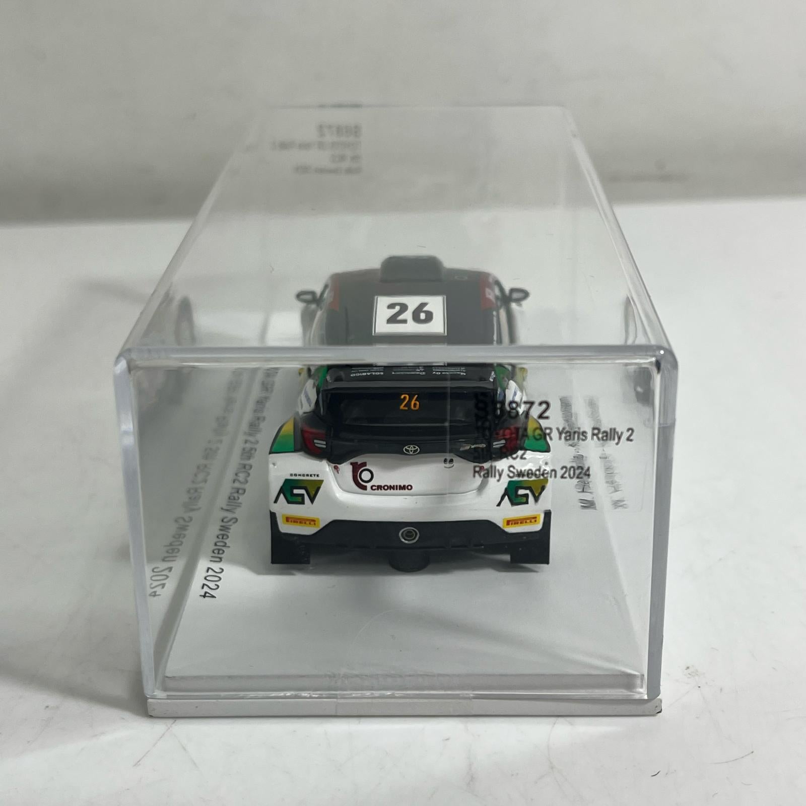 TOYOTA GR Yaris Rally 2 5th RC2 Rally TOYOTA GR Yaris Rally 2 5th RC2 Rally Sweden 2024 spark スケールカー