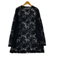 長袖Ｔシャツ HOMME PLUS 25SS フローラルレースロングスリーブカットソー L ブラック