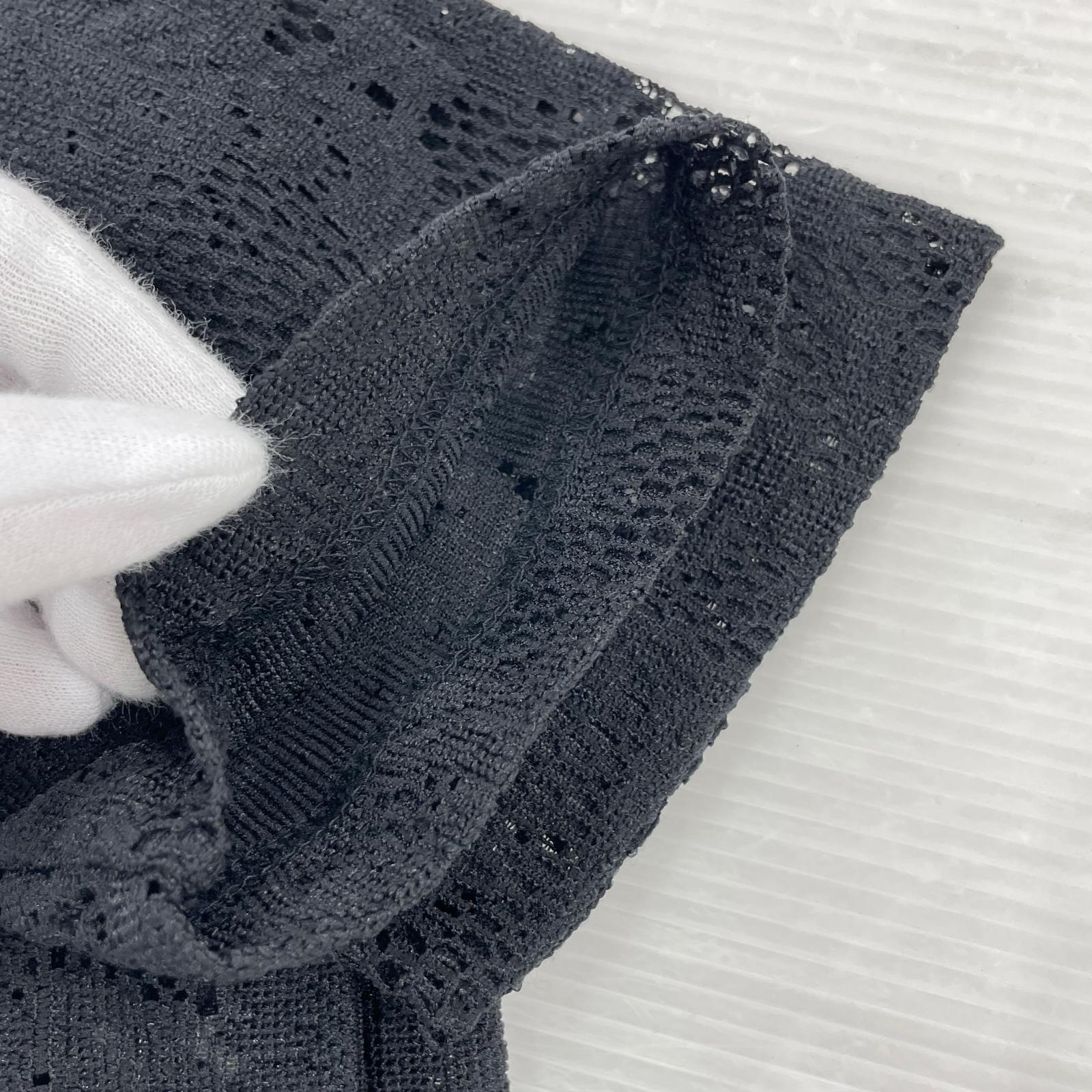 長袖Ｔシャツ HOMME PLUS 25SS フローラルレースロングスリーブカットソー L ブラック