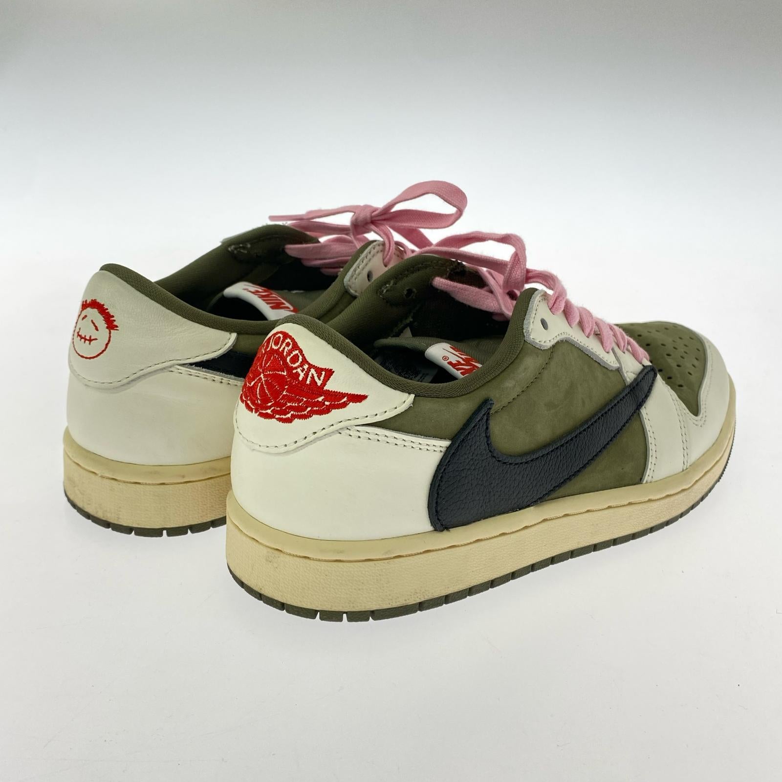 スニーカー TRAVIS SCOTT AIR JORDAN1 LOW OG SP 26.5cm (US8 1/2 UK8 EU43) カーキ