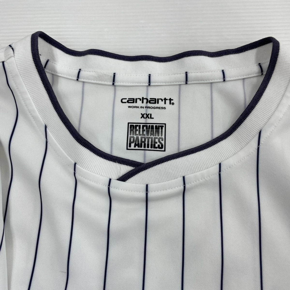 半袖Ｔシャツ ×RELEVANT PARTIES ｽﾄﾗｲﾌﾟT XXL ホワイト