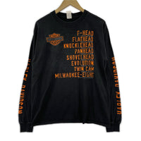長袖Ｔシャツ プリントTEE M ブラック M ブラック