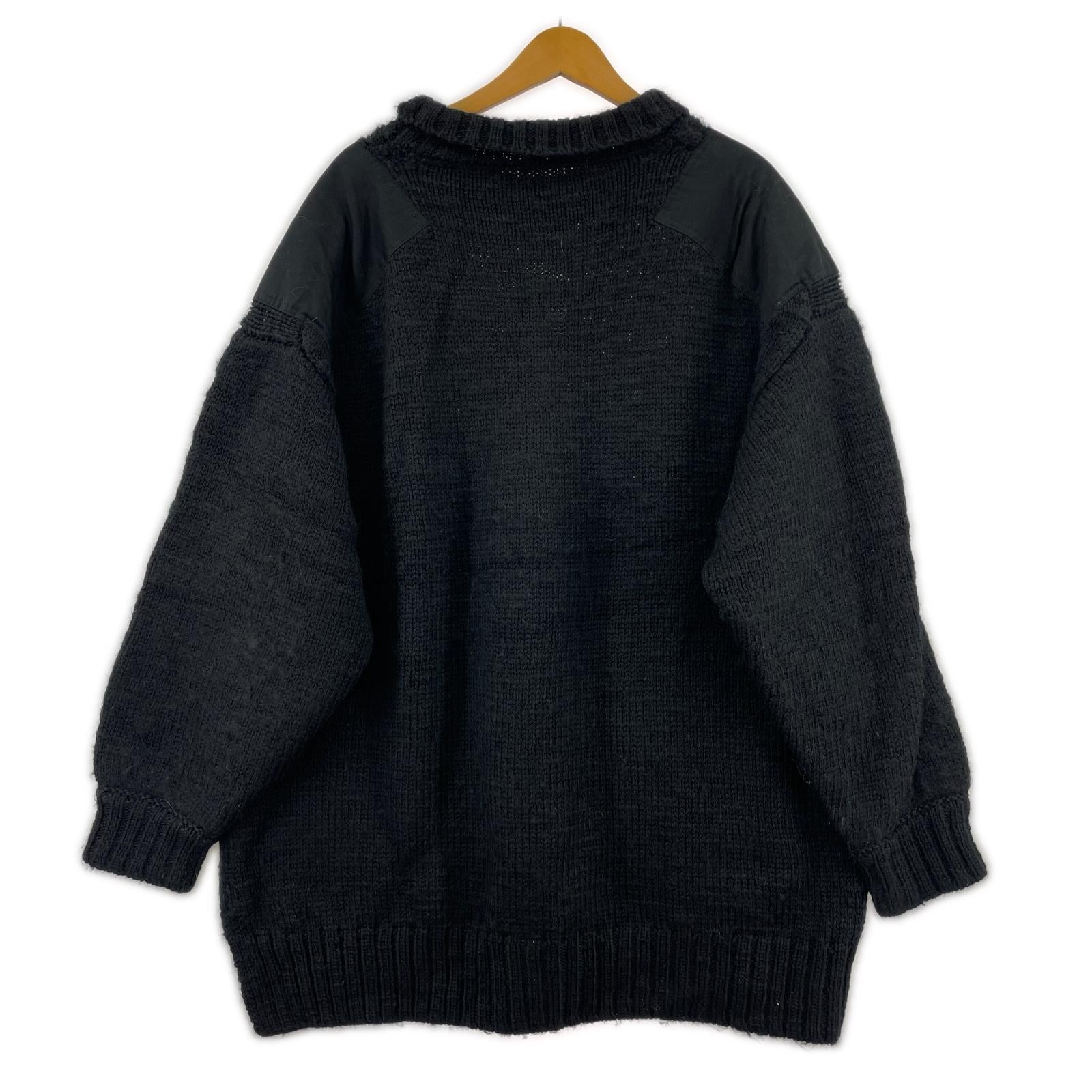 ニット 22AW パッチワークニット 2 ブラック