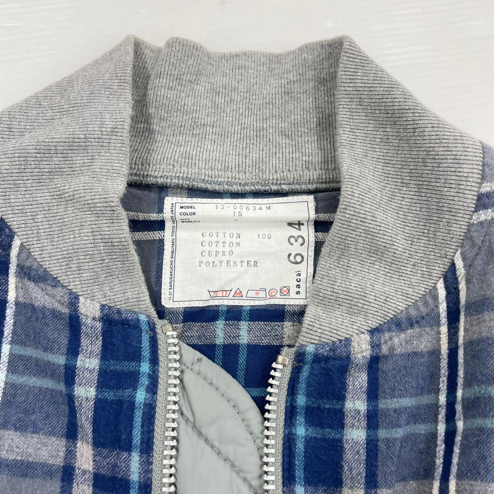 ブルゾン 13AW スウェットチェックブルゾン 3