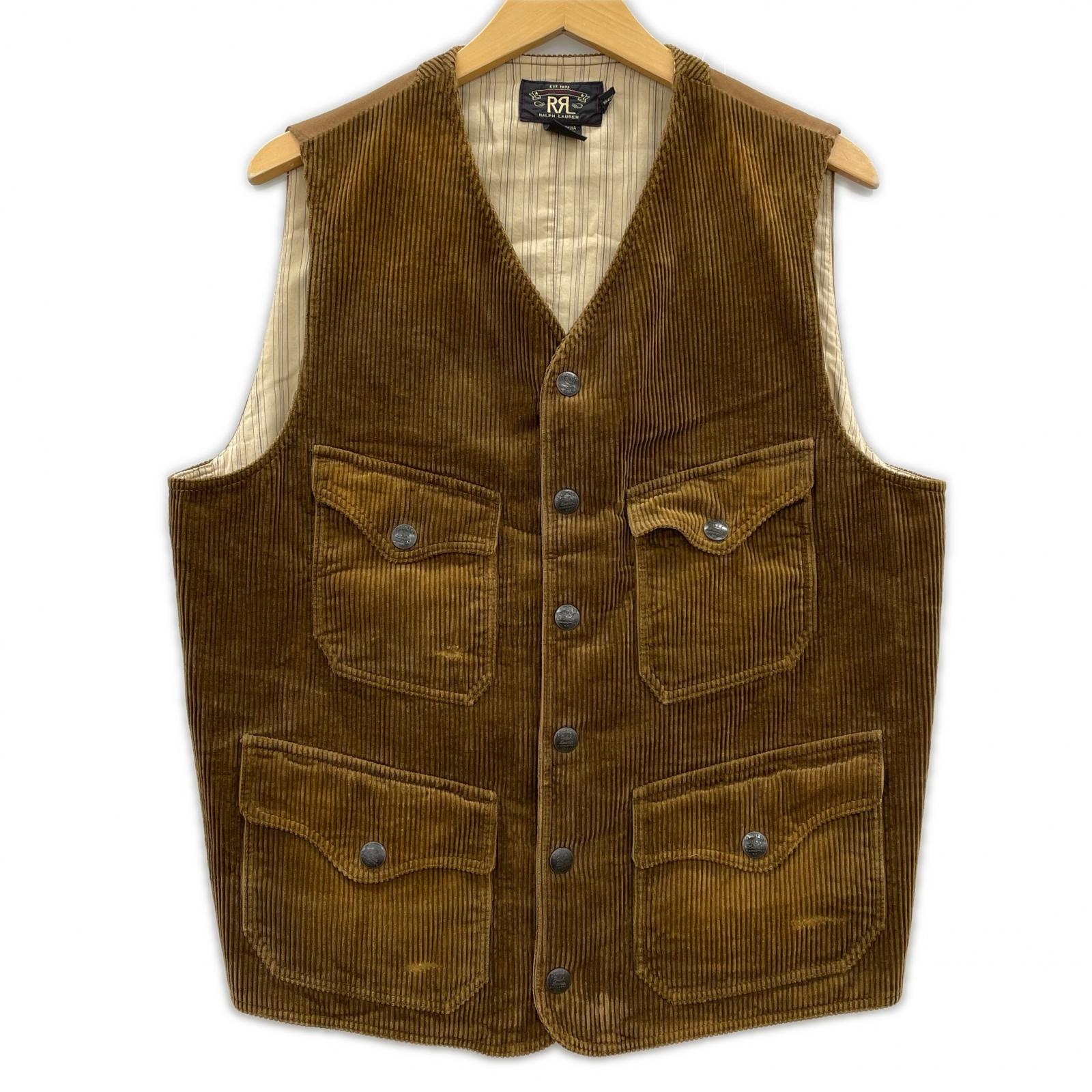 その他アウター CORDUROY VEST BRW M M ブラウン