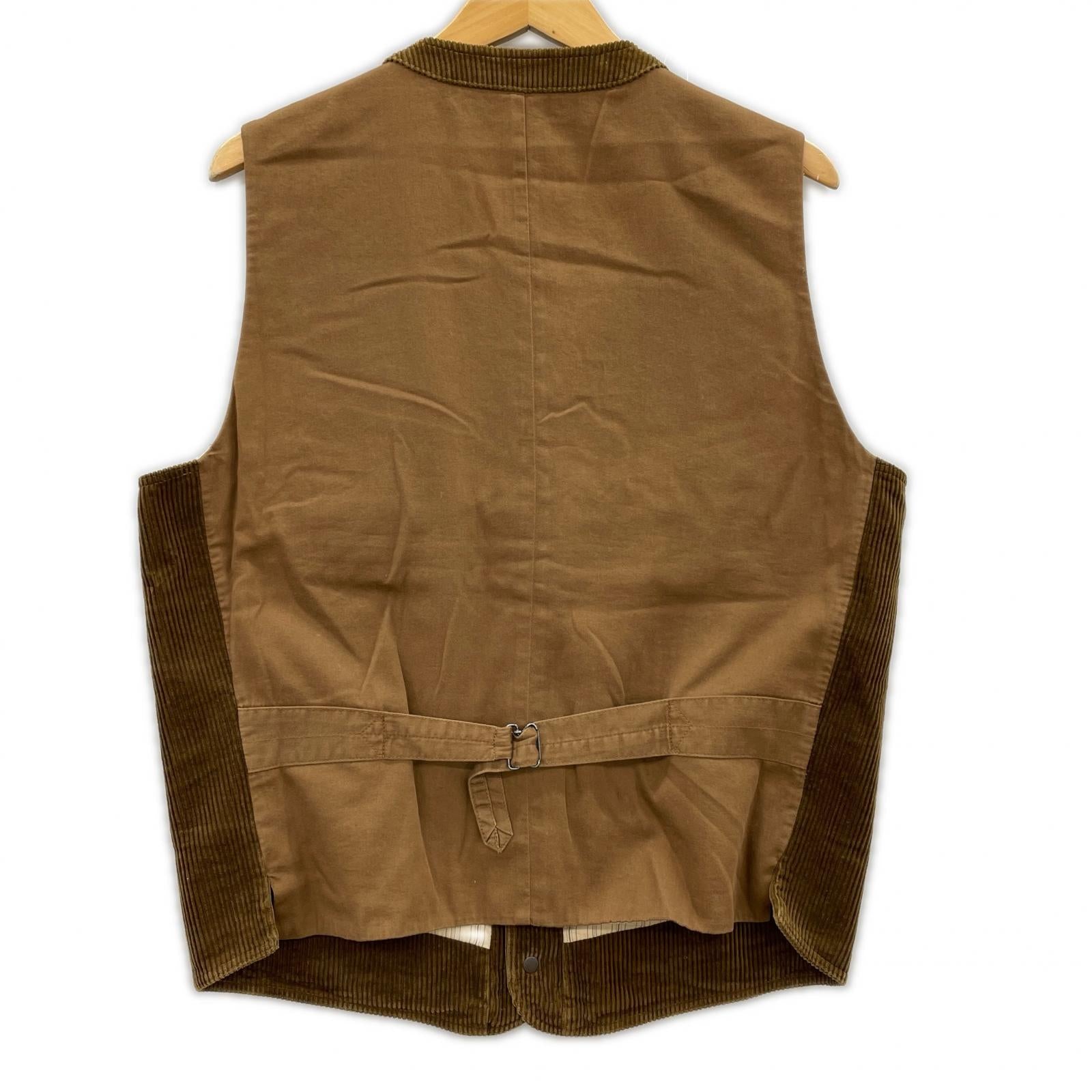 その他アウター CORDUROY VEST BRW M M ブラウン