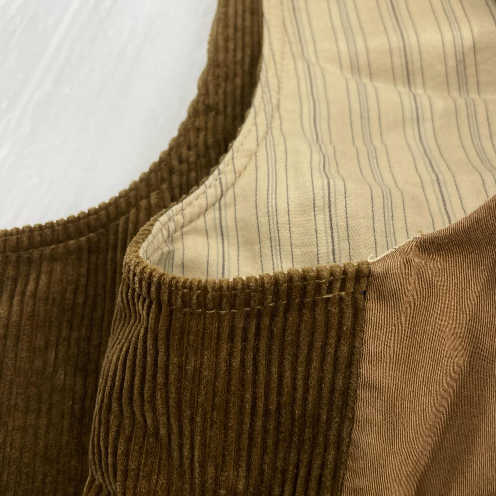 その他アウター CORDUROY VEST BRW M M ブラウン