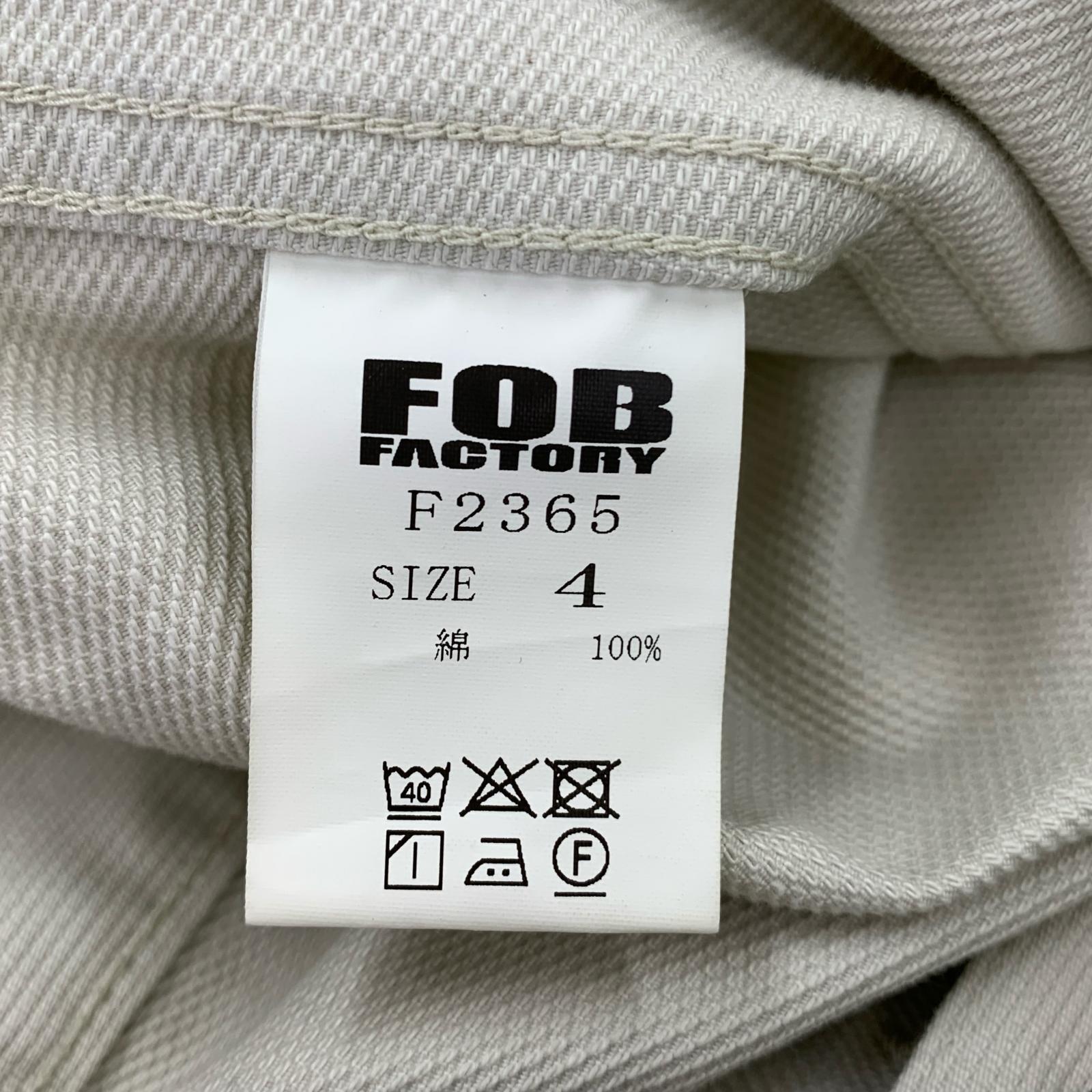 ブルゾン FOB FACTORY 2nd ピケ 4 4 ホワイト