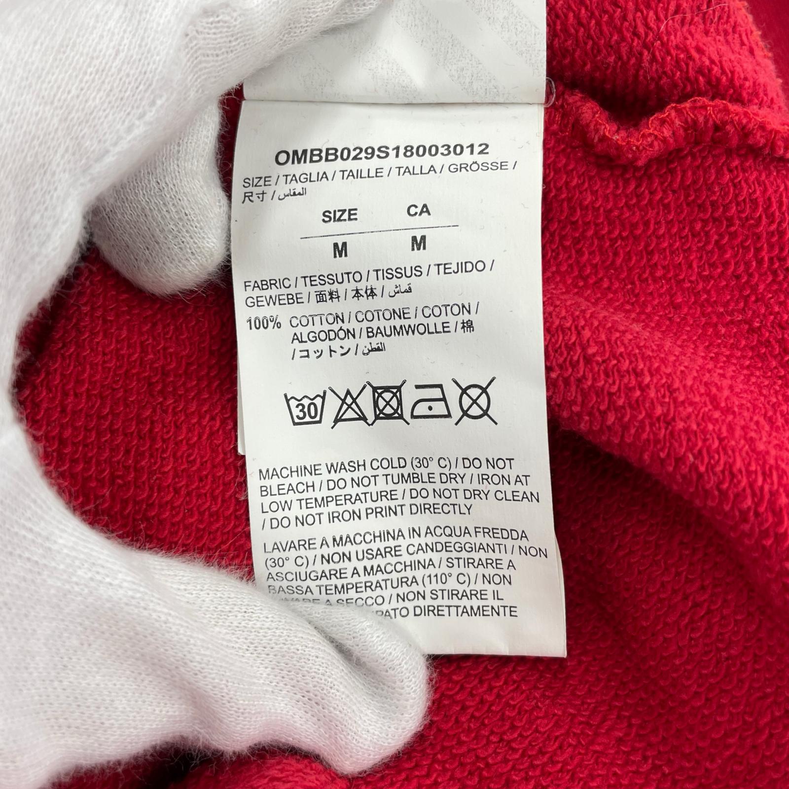 パーカー OFF-WHITE 18SS MONA LISA pullover Hoodie 赤 (M)OMBB029S18003012 M レッド
