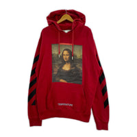 パーカー OFF-WHITE 18SS MONA LISA pullover Hoodie 赤 (M)OMBB029S18003012 M レッド