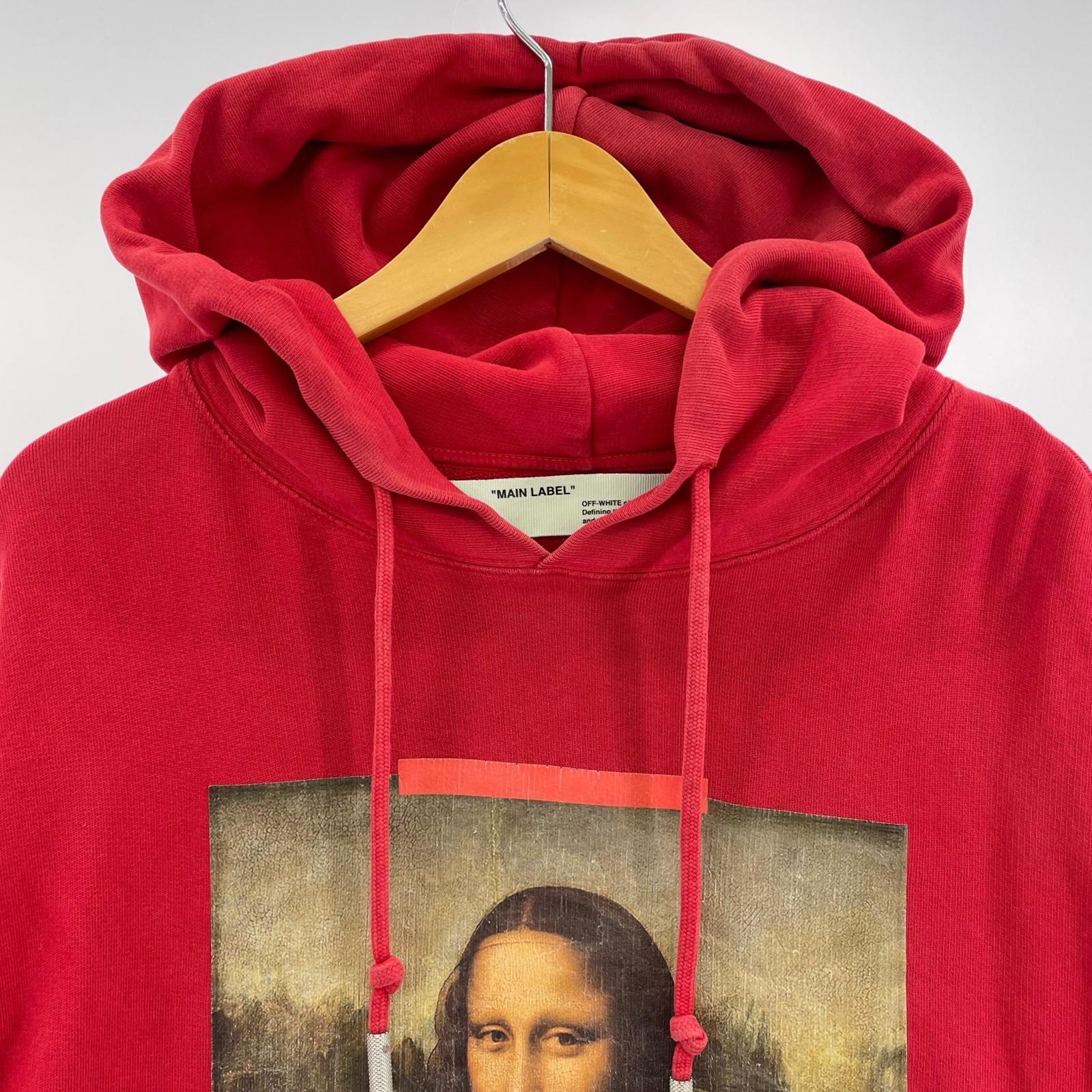 パーカー OFF-WHITE 18SS MONA LISA pullover Hoodie 赤 (M)OMBB029S18003012 M レッド