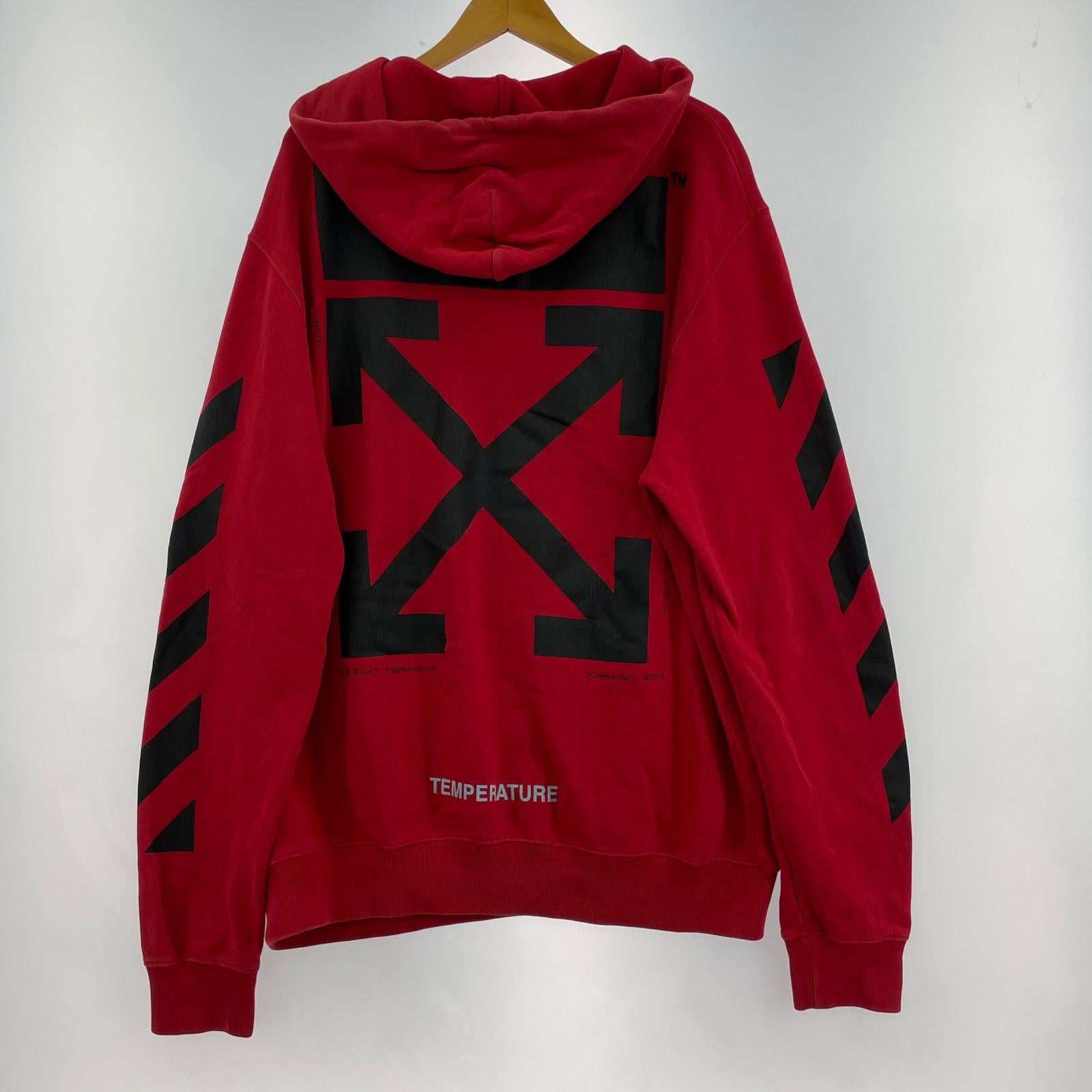 パーカー OFF-WHITE 18SS MONA LISA pullover Hoodie 赤 (M)OMBB029S18003012 M レッド