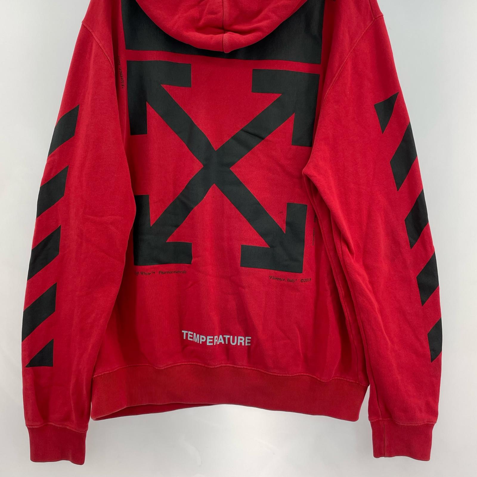パーカー OFF-WHITE 18SS MONA LISA pullover Hoodie 赤 (M)OMBB029S18003012 M レッド