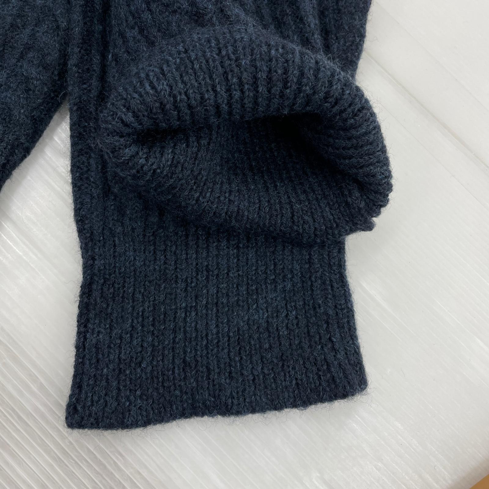 カーディガン HOMME 02AW 田中オム ZIP カーディガン ネイビー