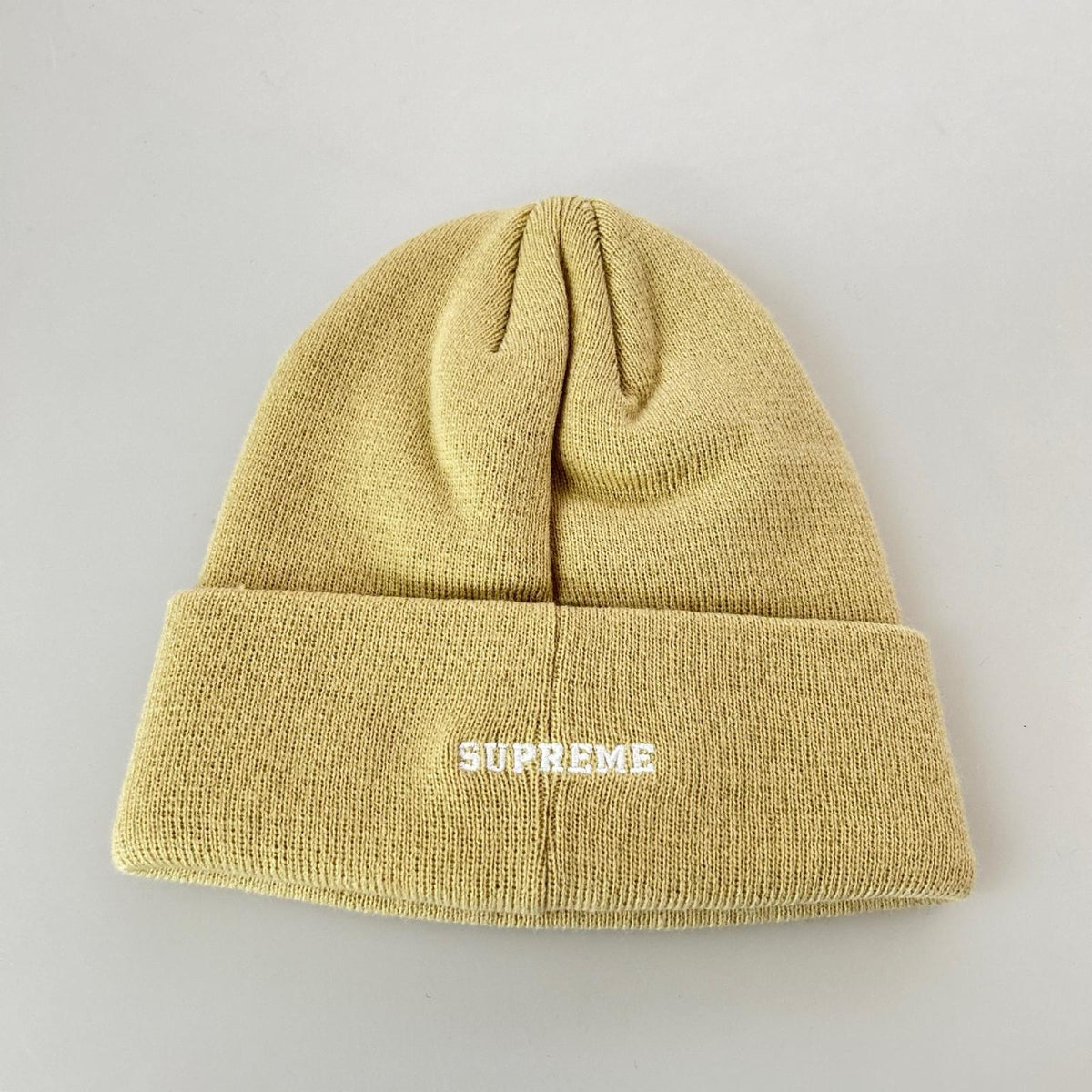 ニットキャップ × Champion 3D Metallic Beanie ﾍﾞｰｼﾞｭ ベージュ