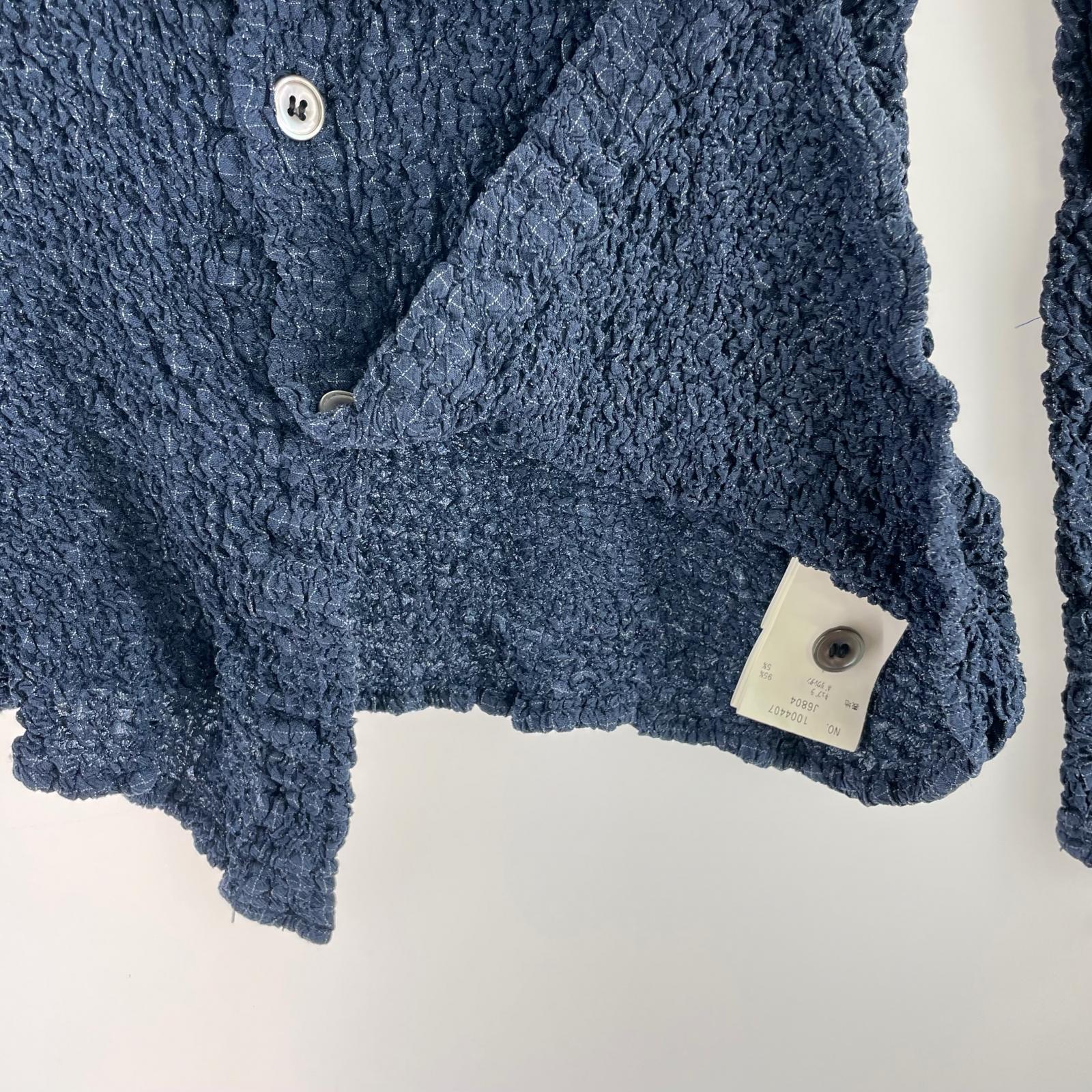 長袖シャツ キュプラシャーリングチェックシャツ NVY 2 ネイビー