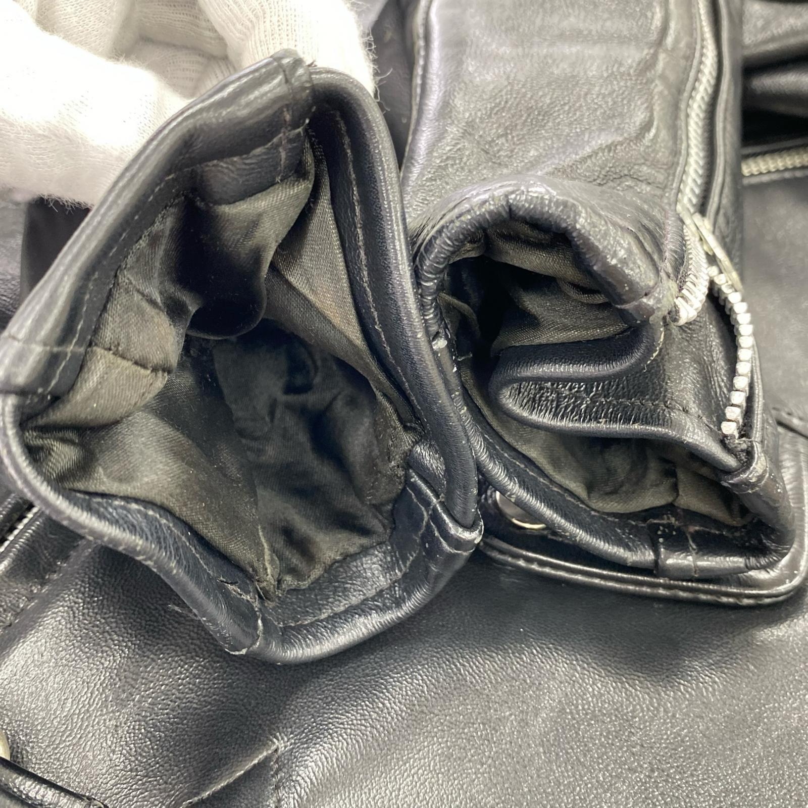 ライダースジャケット REAL LEATHER イギリス製 ブラック