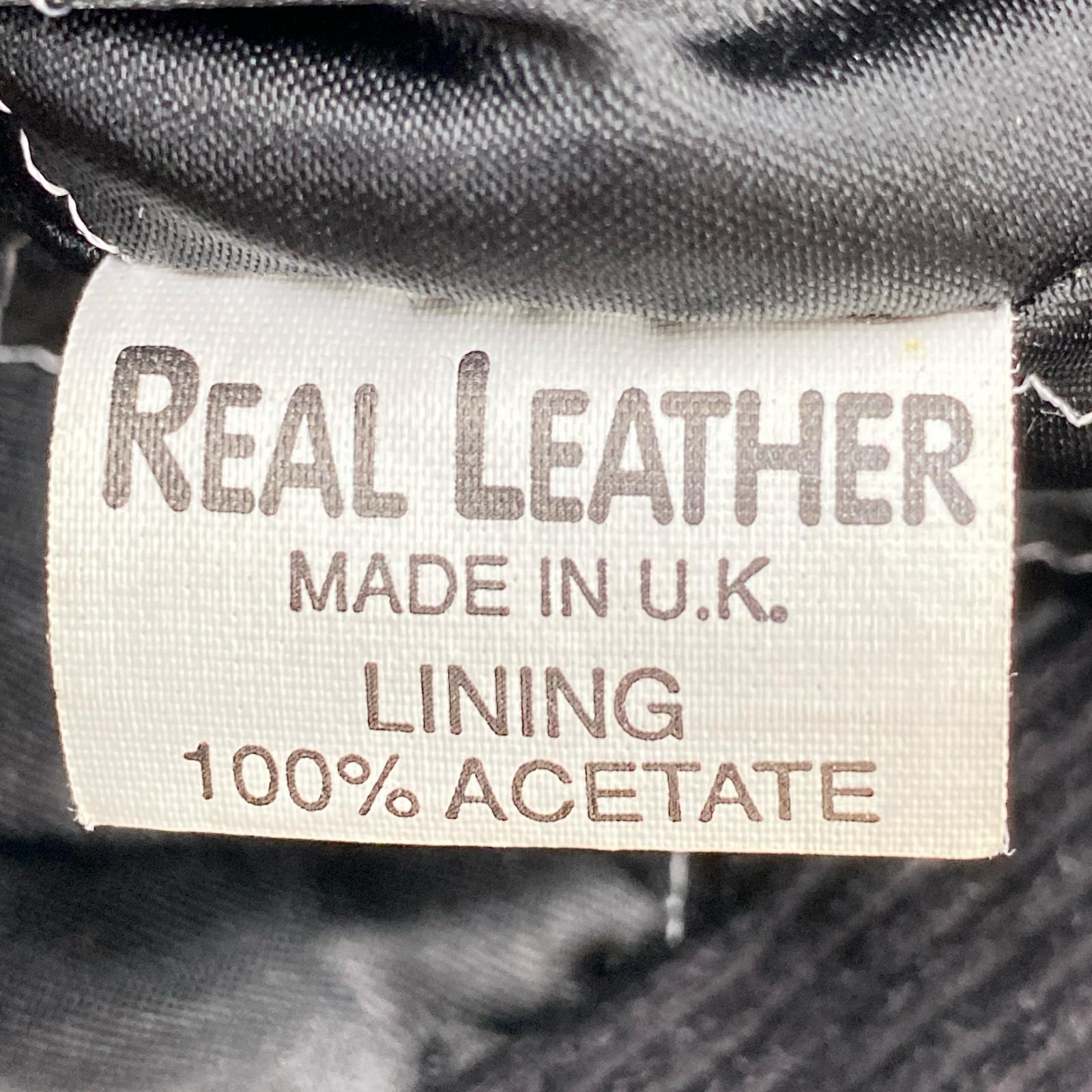 ライダースジャケット REAL LEATHER イギリス製 ブラック