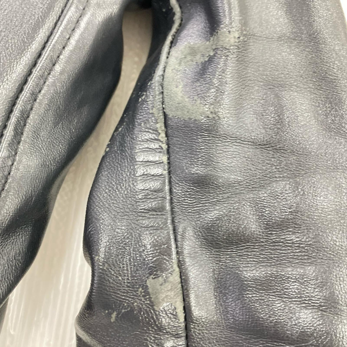 ライダースジャケット REAL LEATHER イギリス製 ブラック