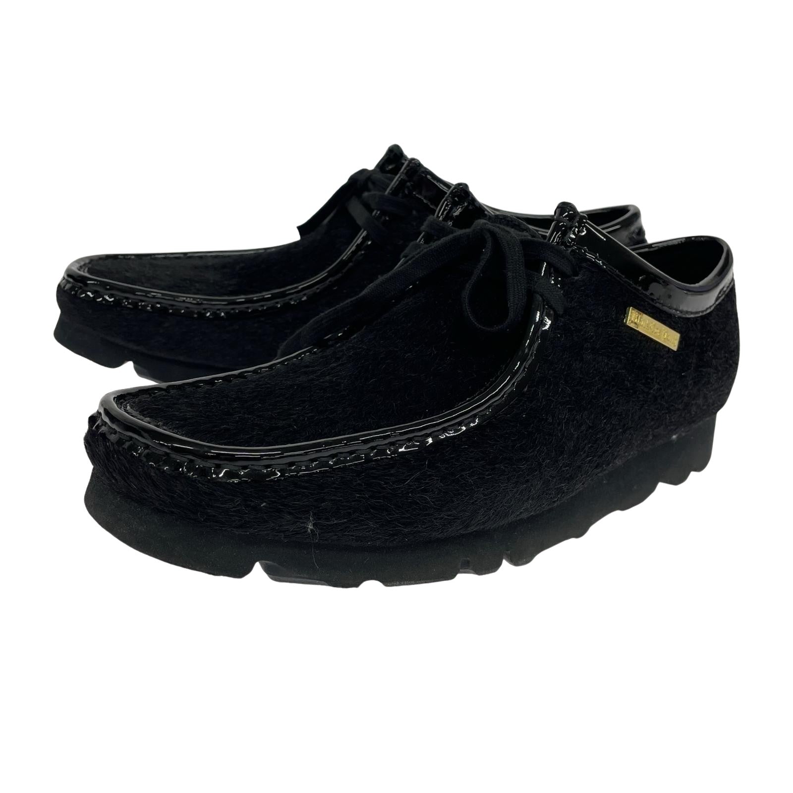 シューズ atmos THE BLACK EYE PATCH Wallabee ハラコ BLK (UK9) 27.5cm (US9 1/2 UK9 EU45) ブラック