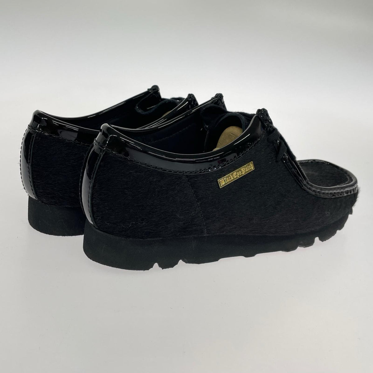 シューズ atmos THE BLACK EYE PATCH Wallabee ハラコ BLK (UK9) 27.5cm (US9 1/2 UK9 EU45) ブラック