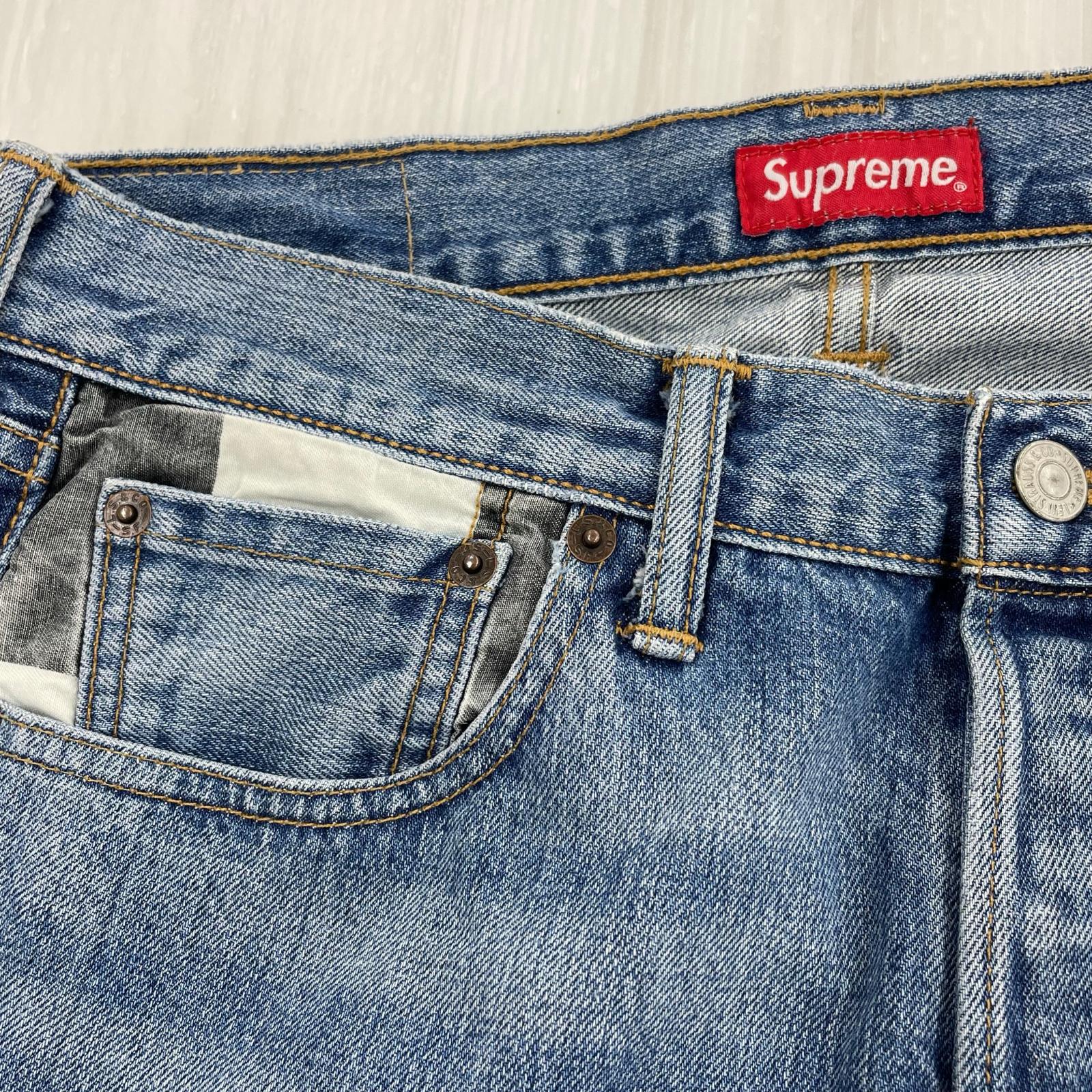 デニムパンツ ×Supreme 14AW W30 IND 30 ブルー
