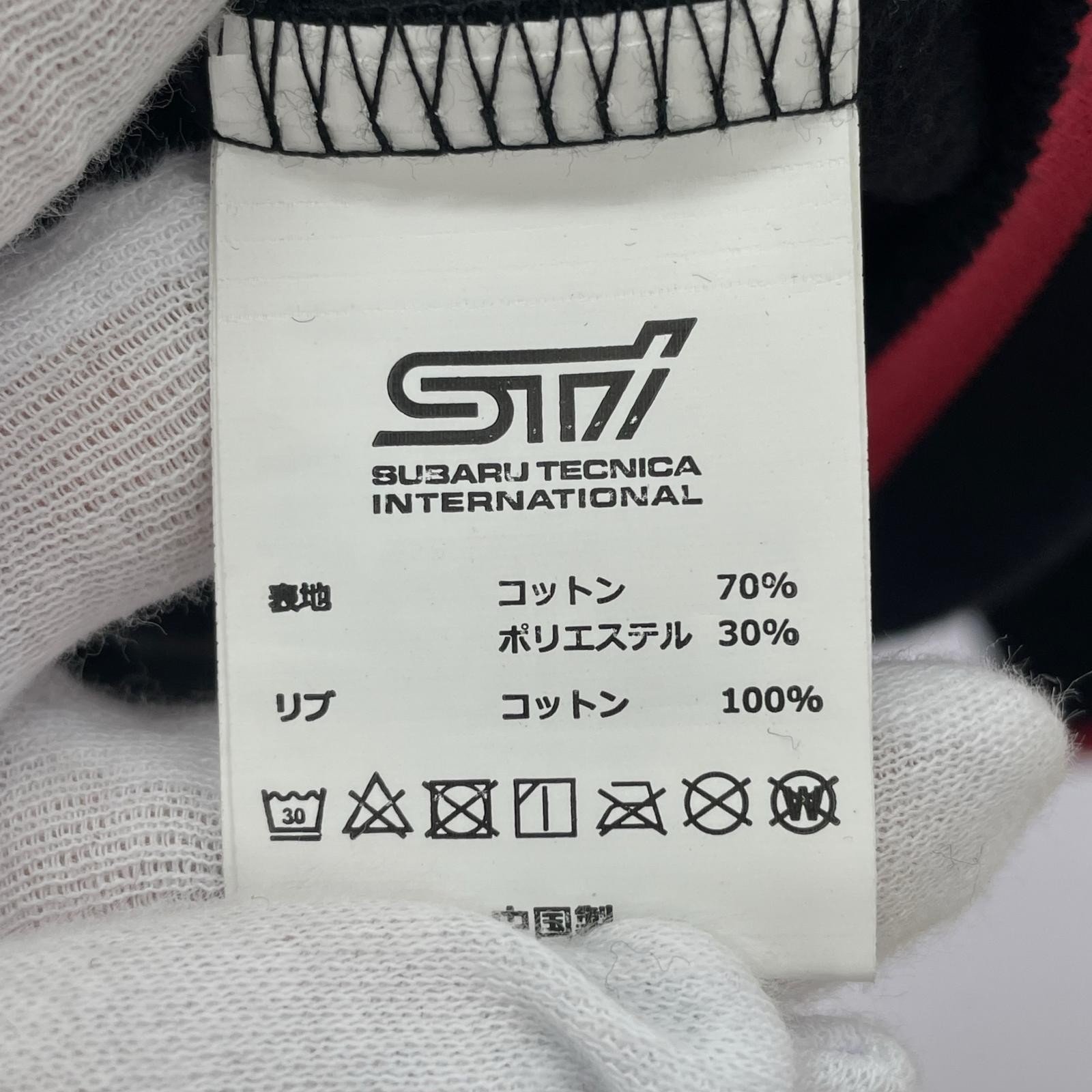 スウェット スバル　STI　パーカー L