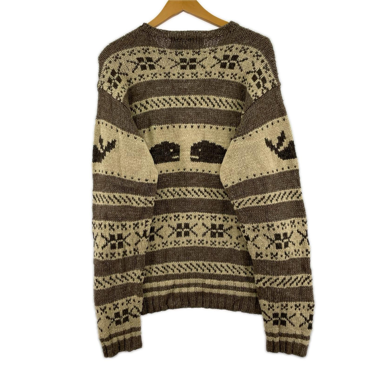ニット SPORT HAND KNIT M BRW M ブラウン
