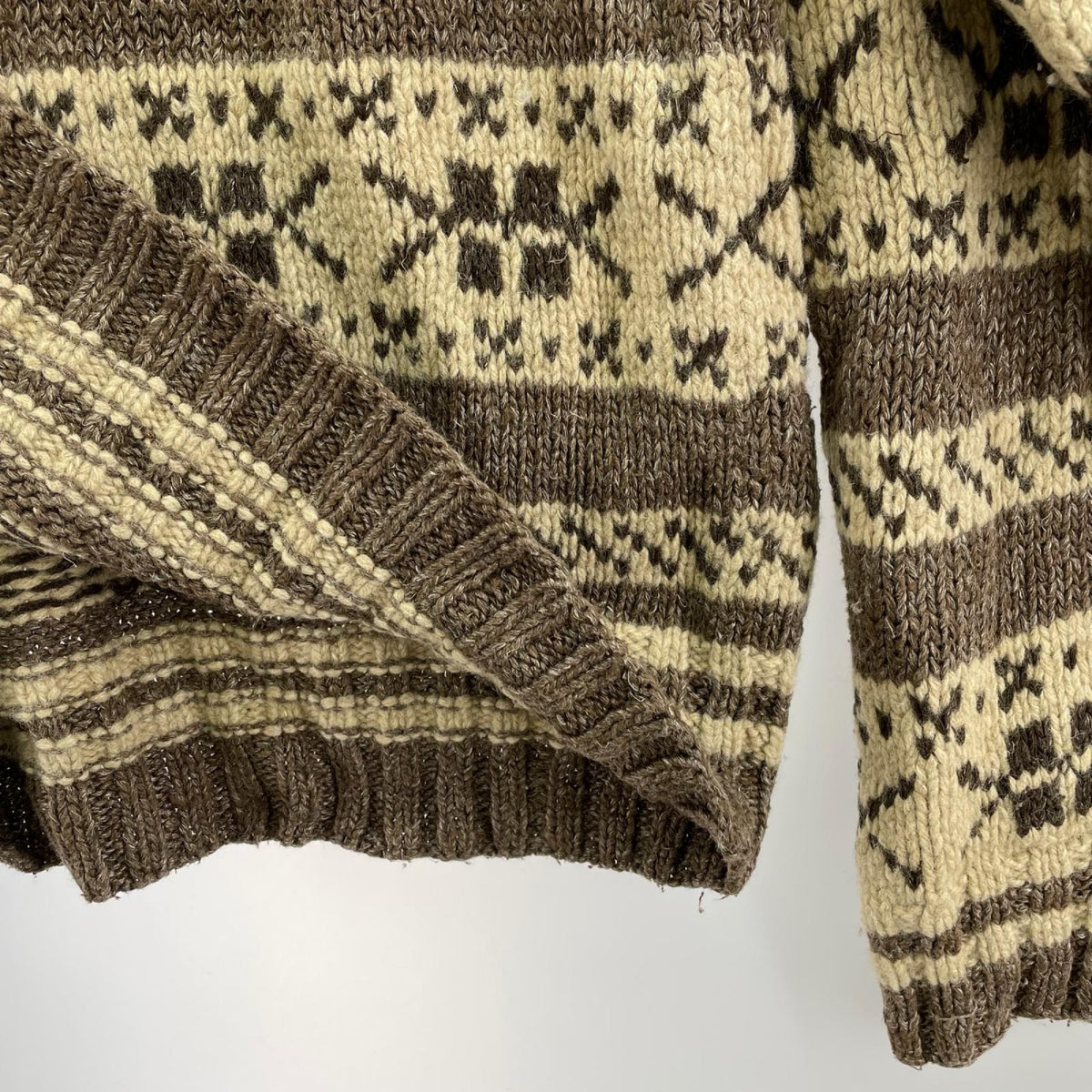 ニット SPORT HAND KNIT M BRW M ブラウン