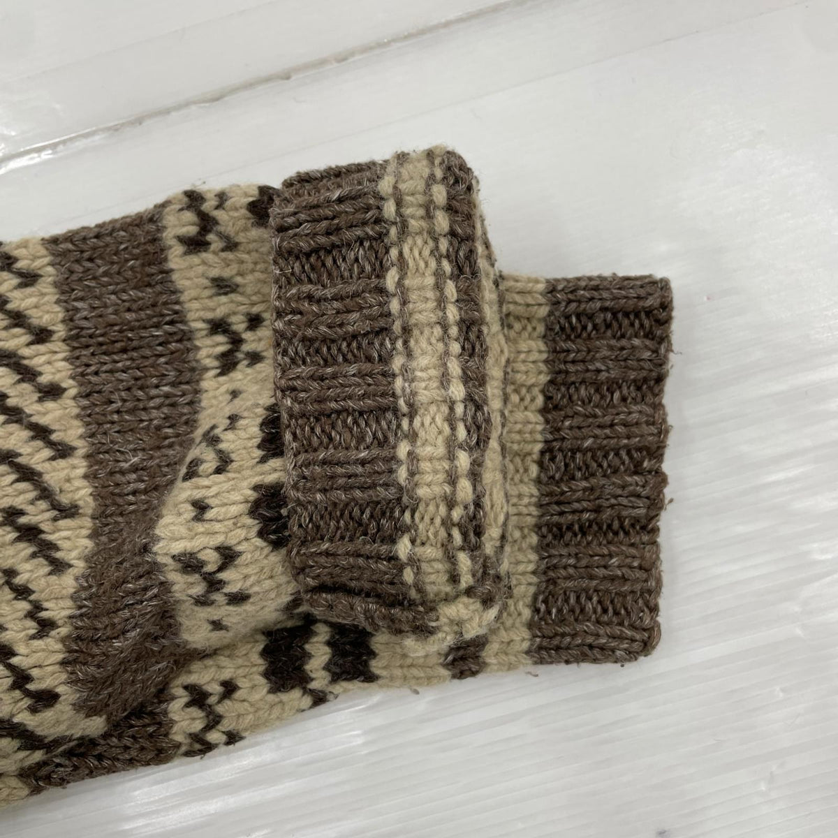 ニット SPORT HAND KNIT M BRW M ブラウン