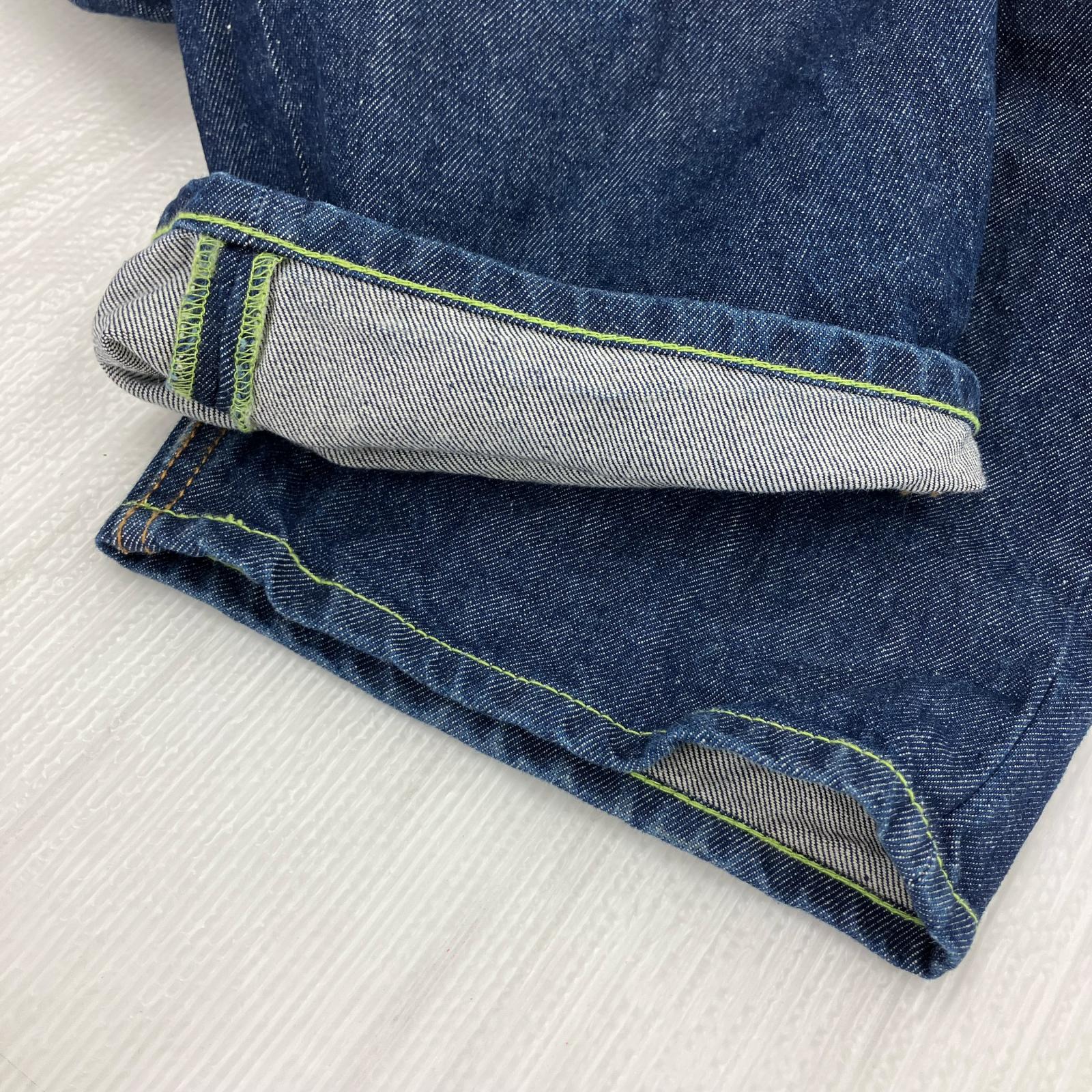 パンツ ワイドデニムパンツ 36 ネイビー