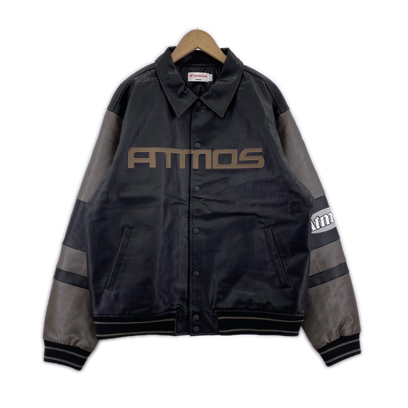 ジャケット atmos HONDA Synthesis Leather Jacket ブラック