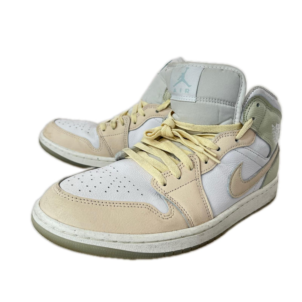 スニーカー Air Jordan 1 Mid White/Sea Glass 28cm (US10 UK9 1/2 EU46)
