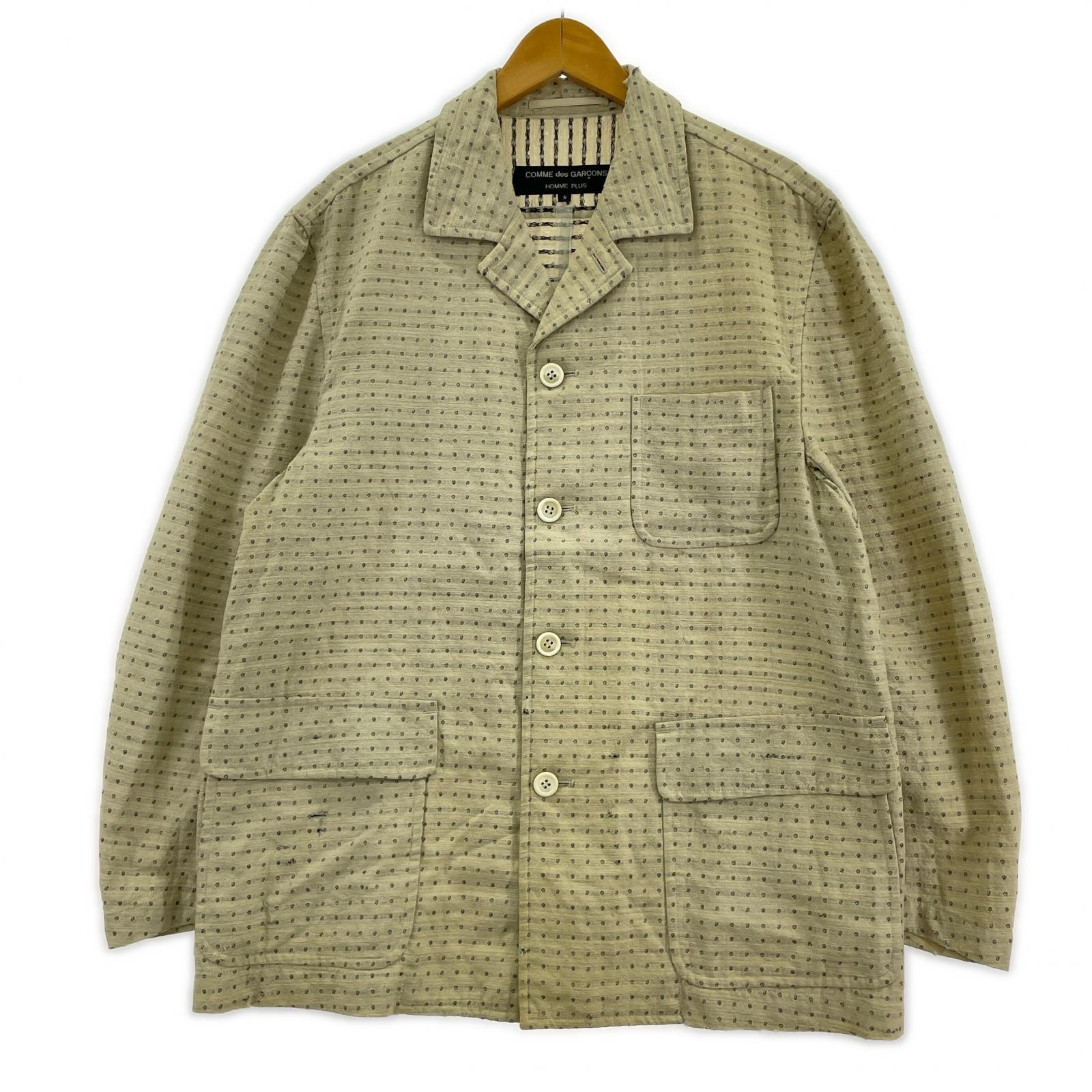 ジャケット HOMME PLUS 96SS リネン混 ジャケット S S ベージュ