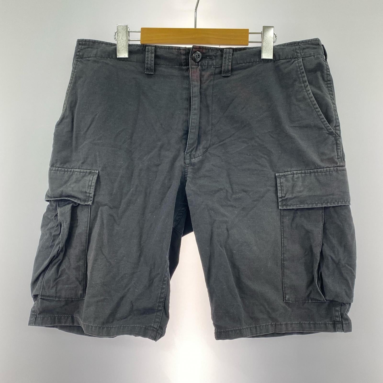 ショートパンツ カーゴショーツ　黒　L L ブラック